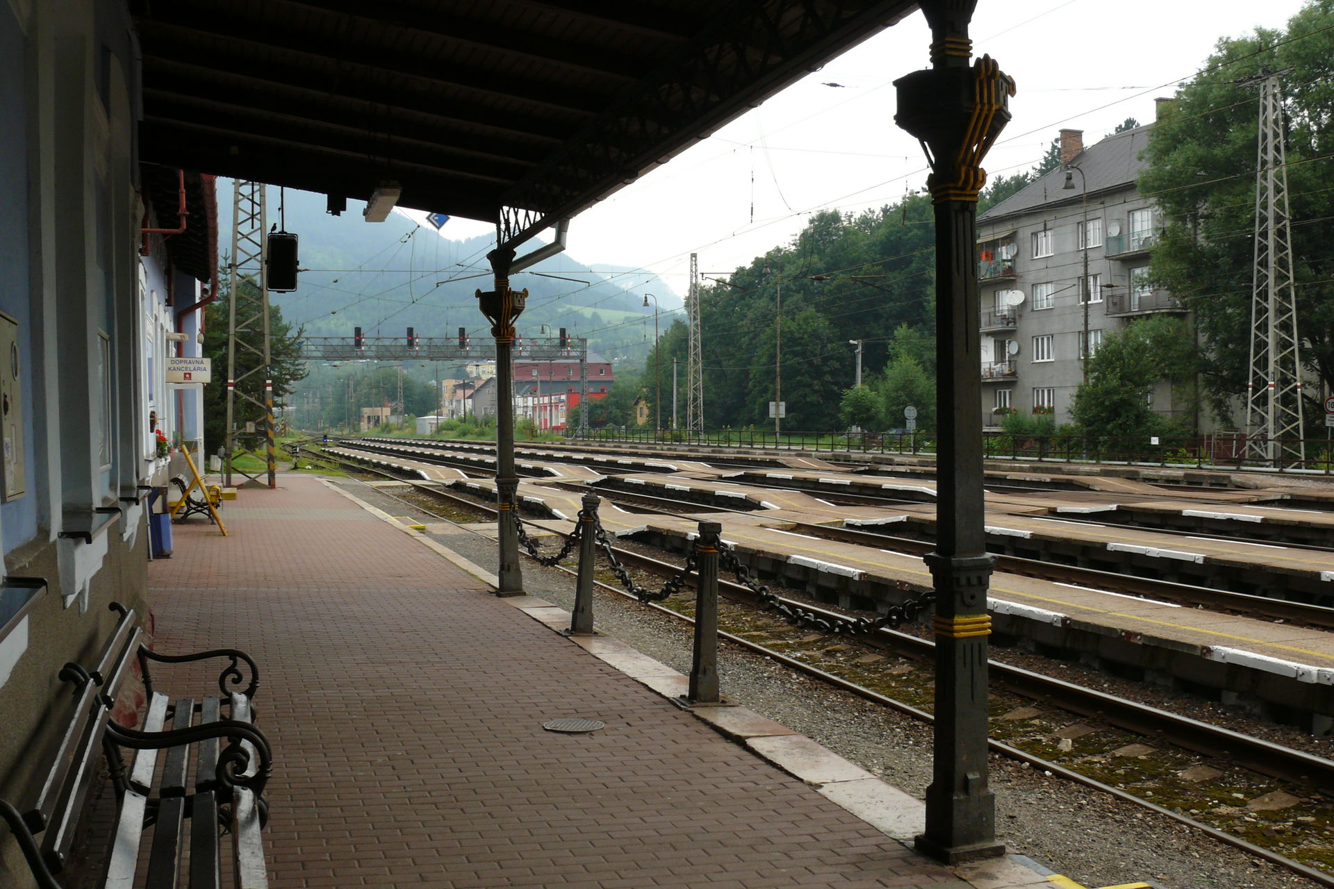 Ružomberok train station, Slovakia.