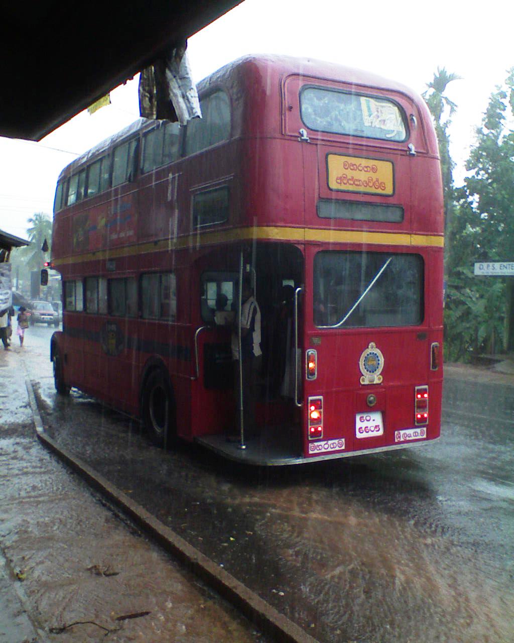 A double-decker bus plying in the 122 route from Maharagama to …