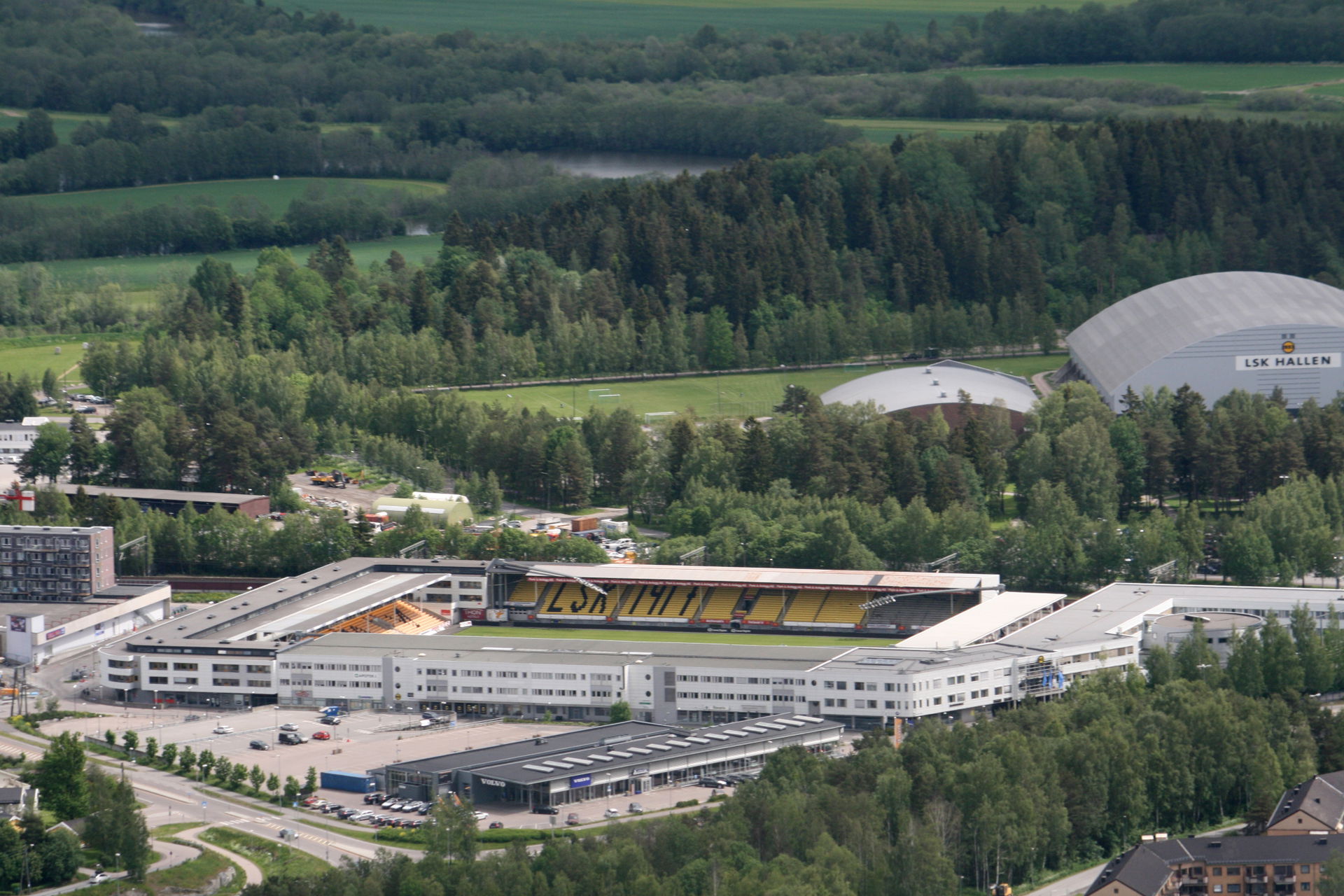 Aerial photograph from June 14th, 2015.