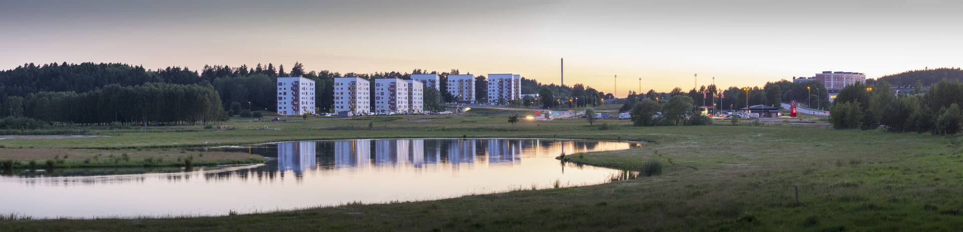 Residential area in Märsta north of Stockholm Sweden
