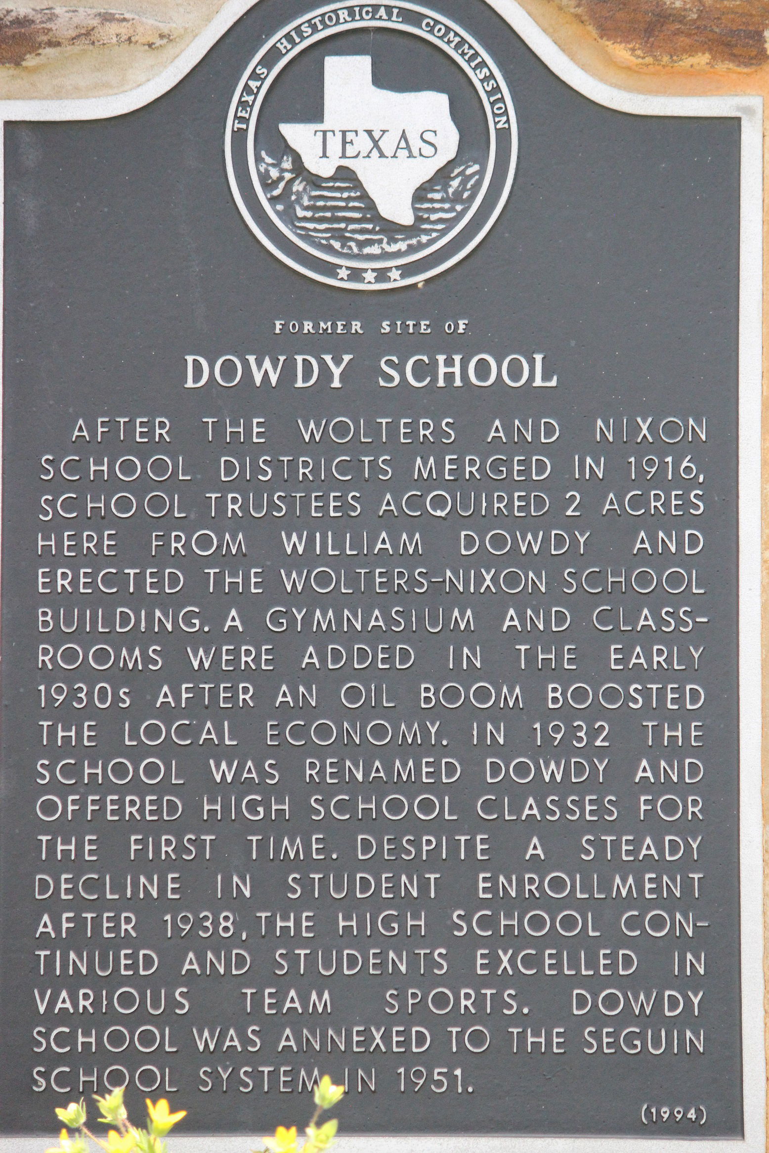 Former Site of Dowdy School. After the Wolters and Nixon School…