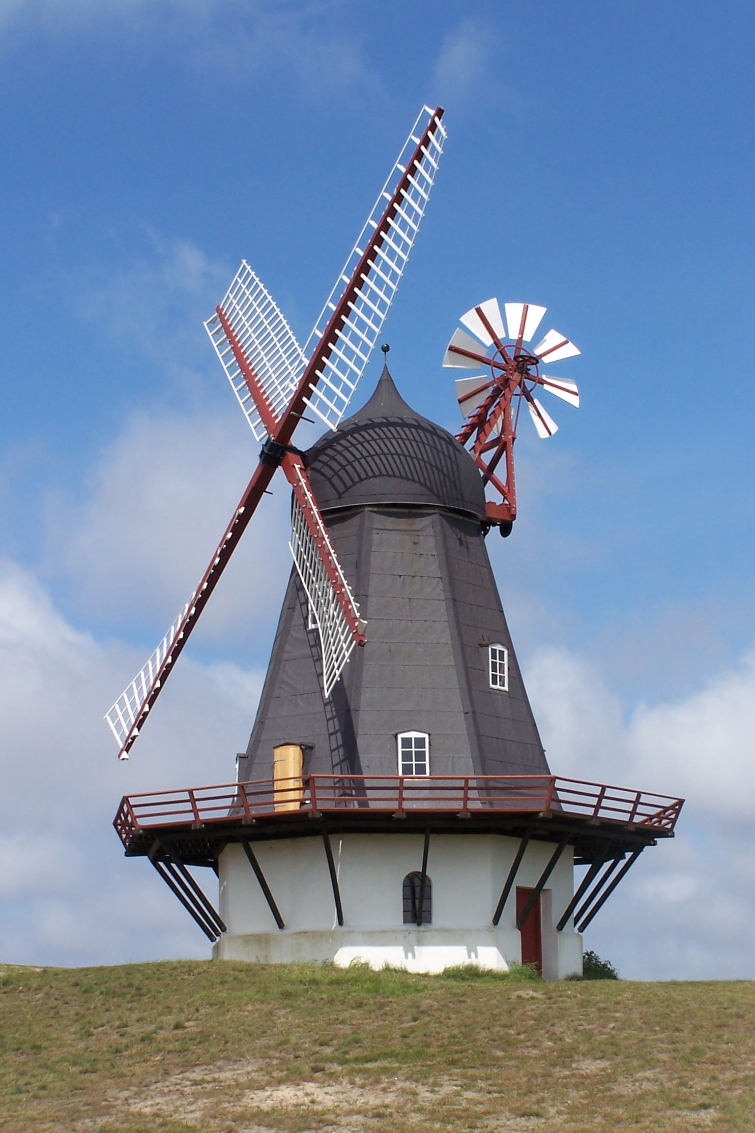 Windmill in Sønderho, Fanø, Denmark. Dutch type, built in 1895 …