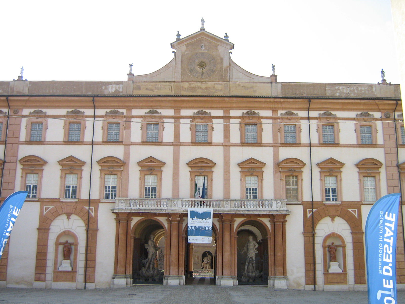 Main façade of the ducal palace in Sassuolo, province of Modena…