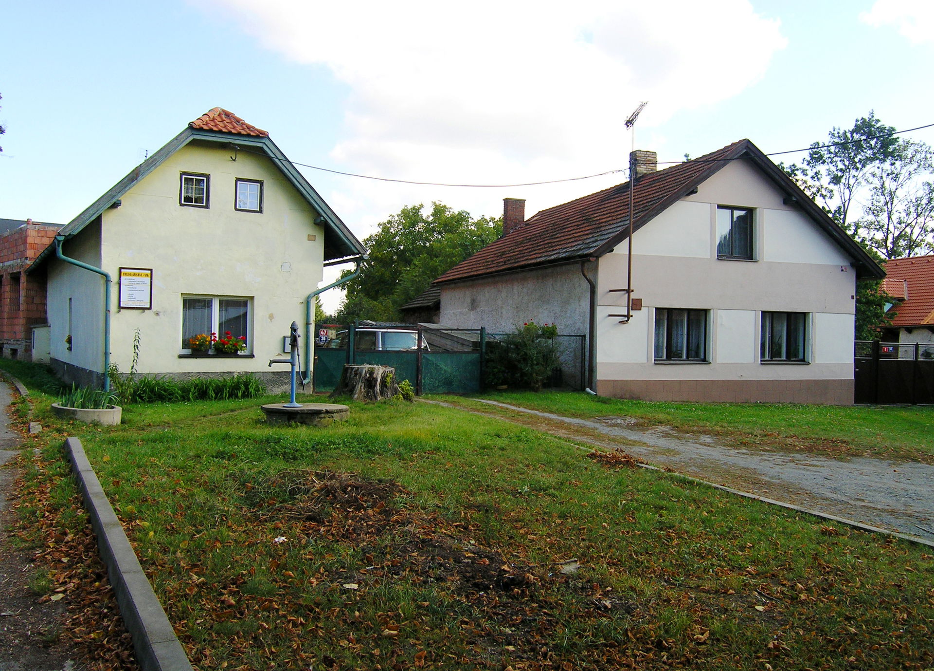 Houses in Pacov, part of Říčany, Czech Republic
