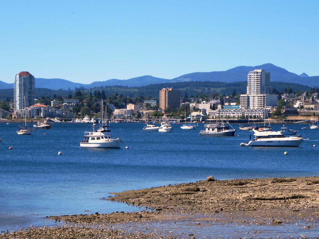 Nanaimo, British Columbia, Canada, as seen from Newcastle Islan…