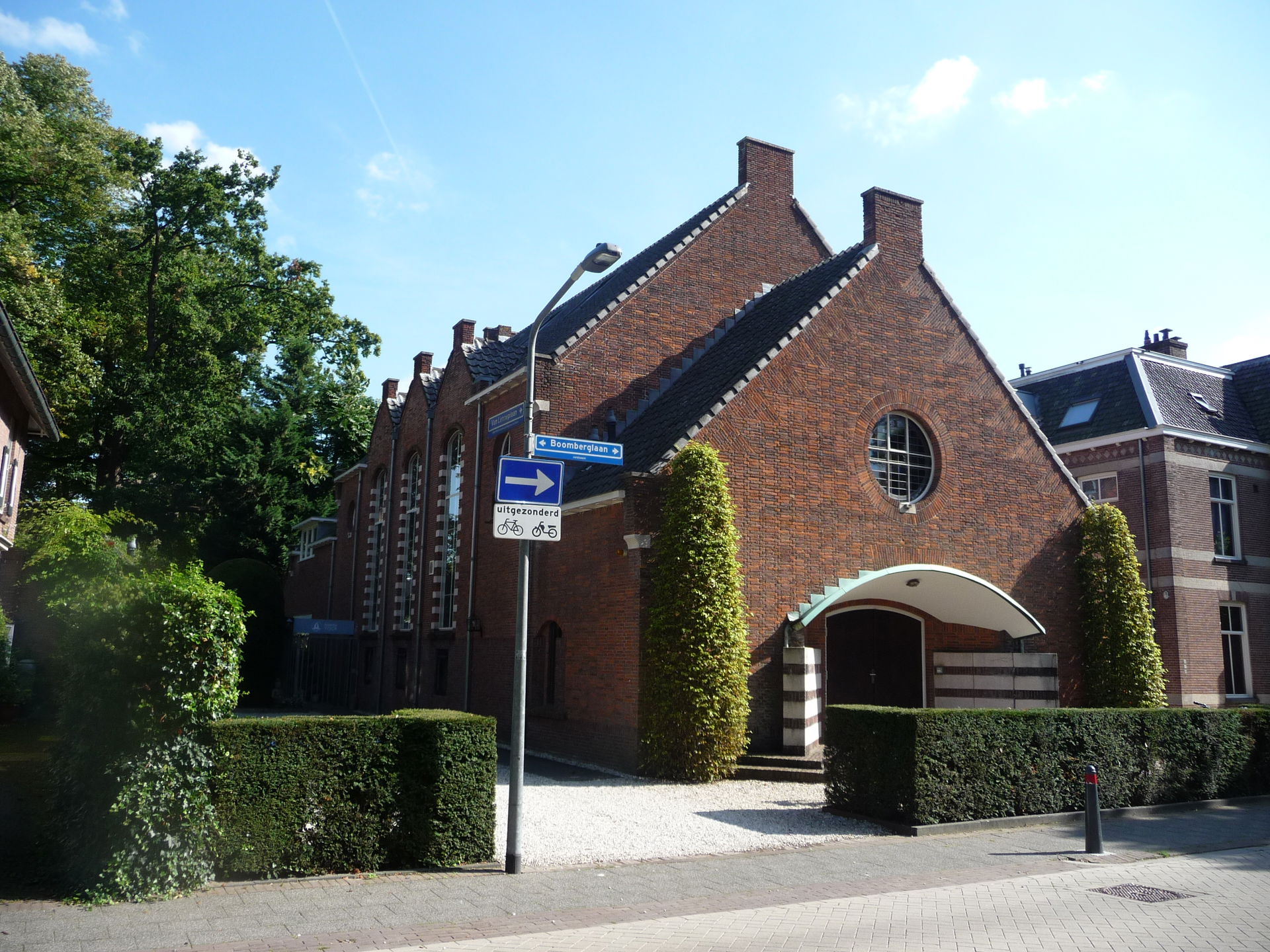 This is an image of a municipal monument in Hilversum with numb…