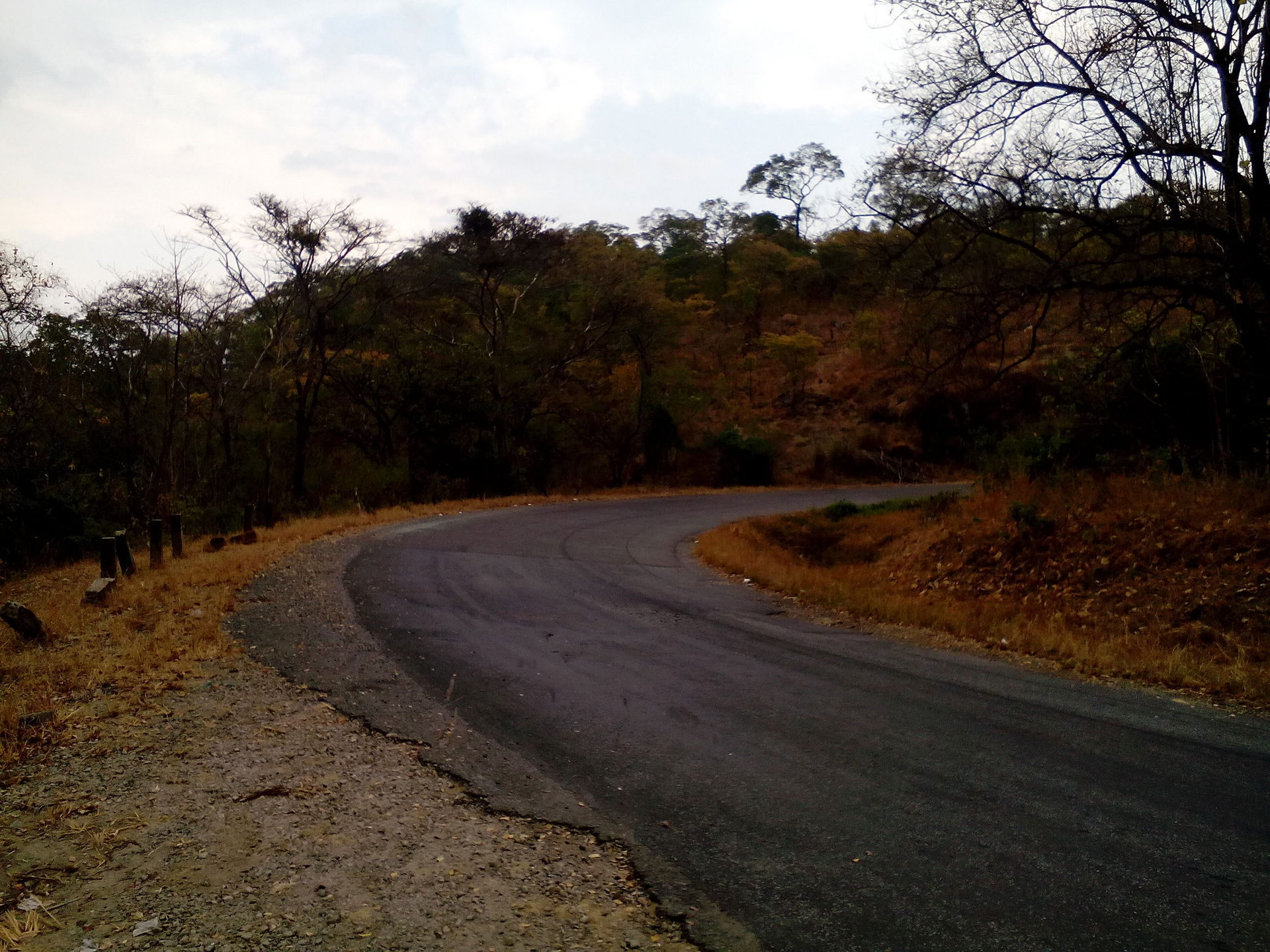 M1, Malawi's main road passing through Rumphi district, norther…