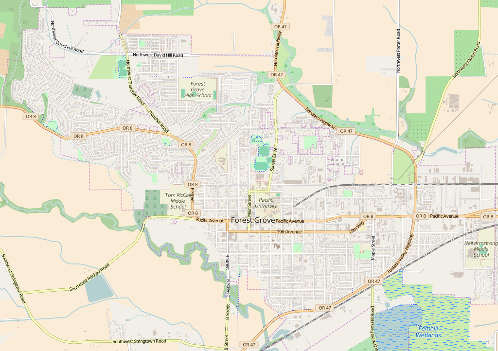 Map of Forest Grove Oregon.This map of Forest_Grove_OR was crea…