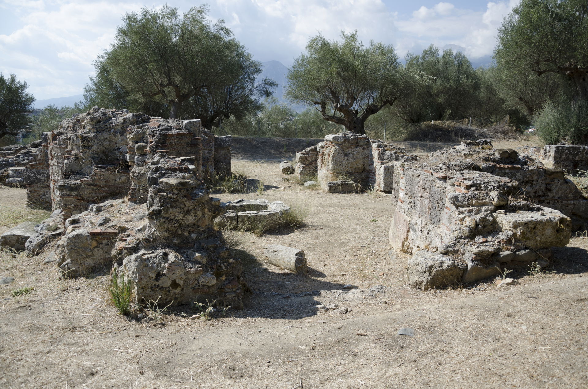 Ruins in ancient Sparta.