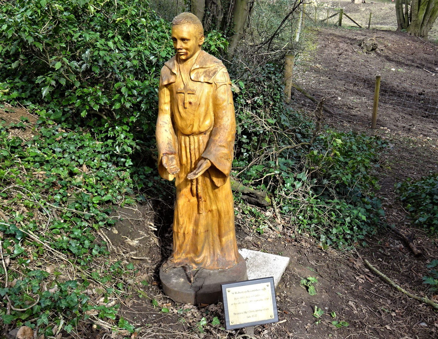 St Robert of Knaresborough statue, St Robert's Cave & Holy …