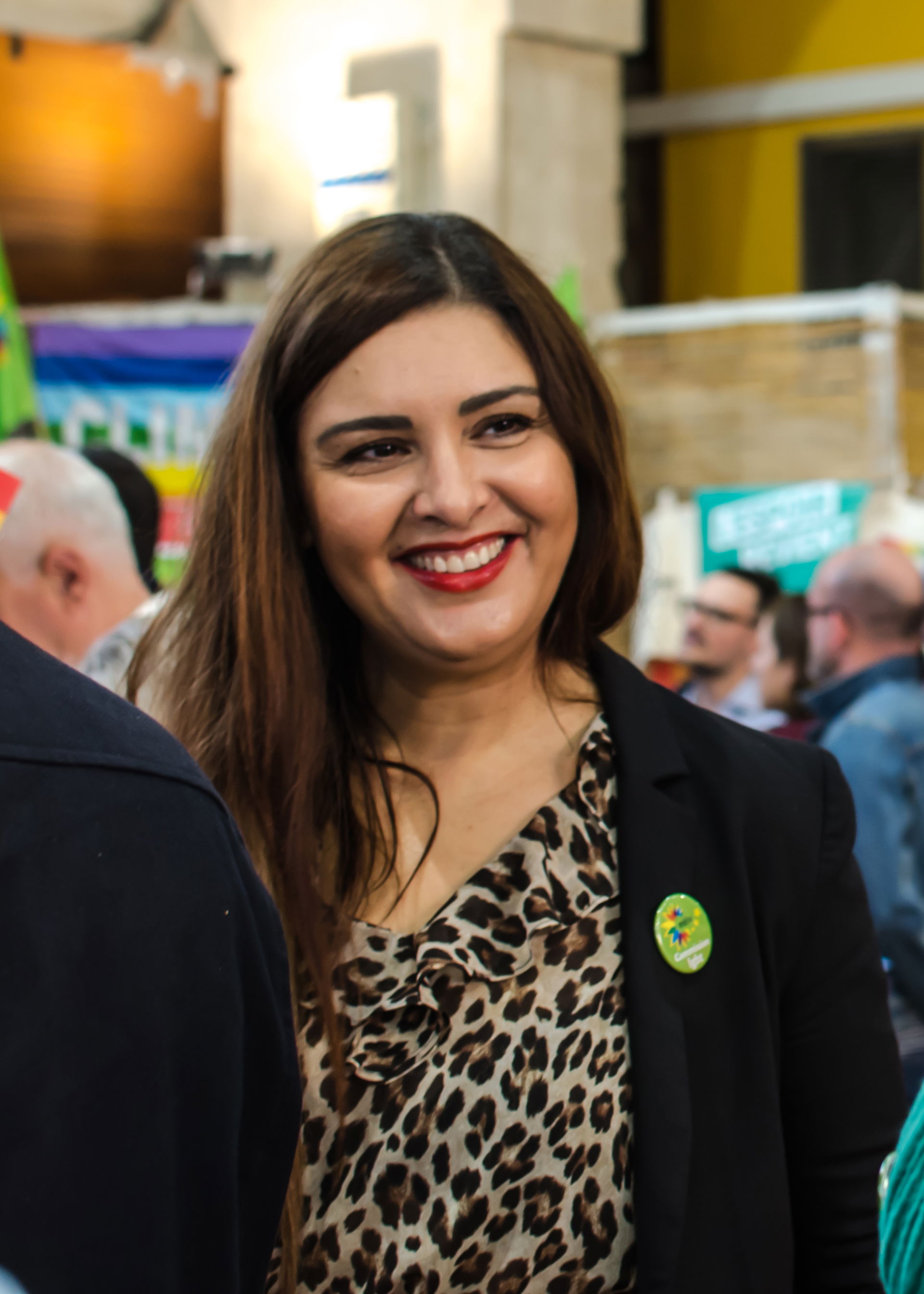 Salima Yenbou, députée européenne, à Paris le 6 avril 2019