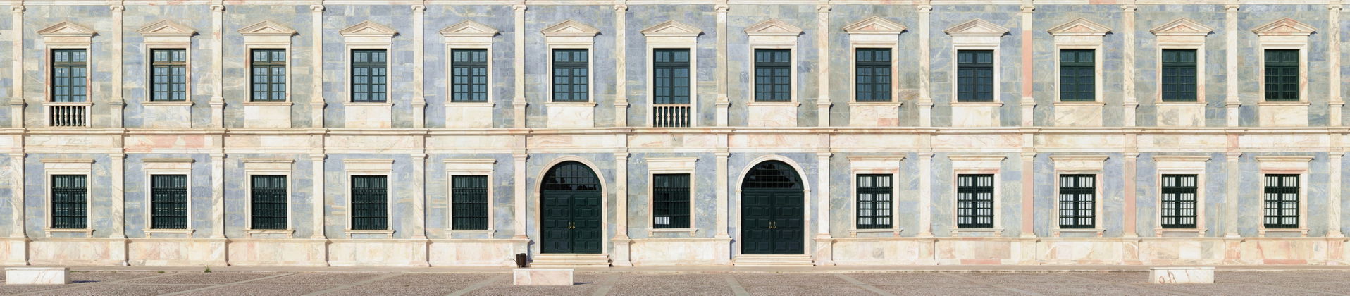 Ducal Palace of Vila Viçosa, detail of the main façade. The Duc…