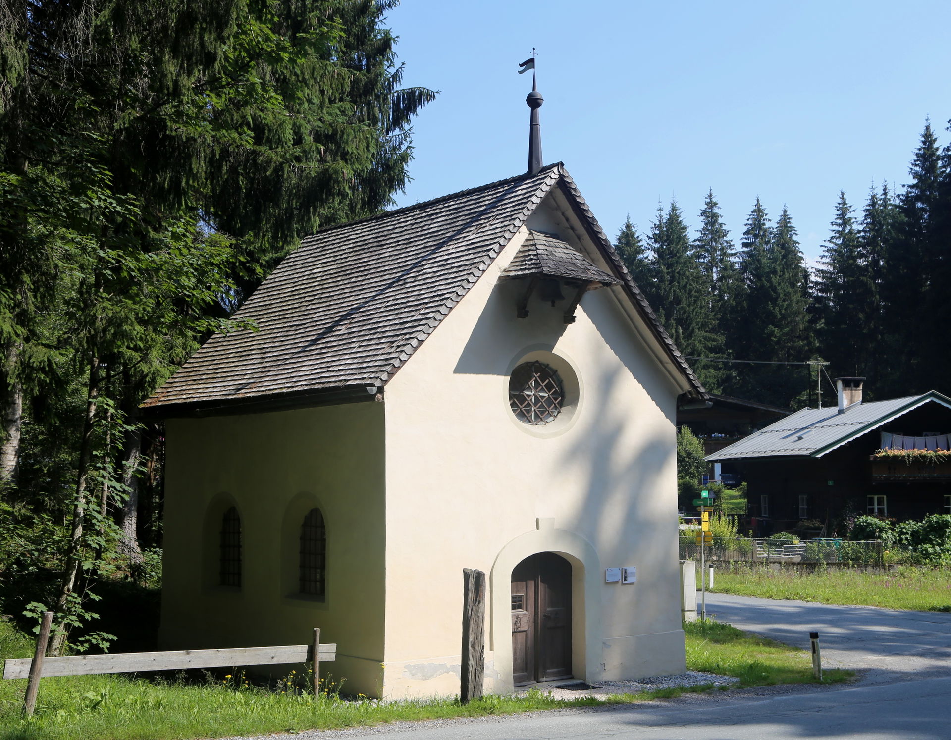 Rerobichlstraße, Oberndorf in Tirol; Kapelle hl. Johannes Nepom…