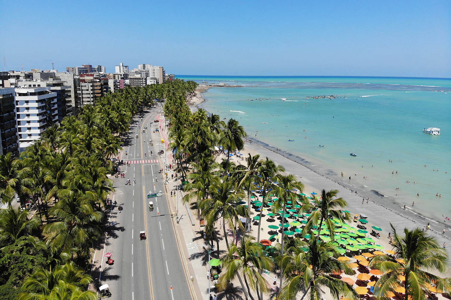 Orla de Maceió em agosto de 2023