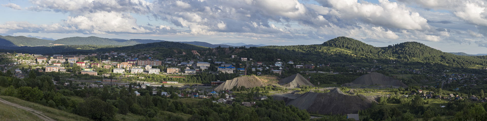 Панорама города Темиртау с телевышки