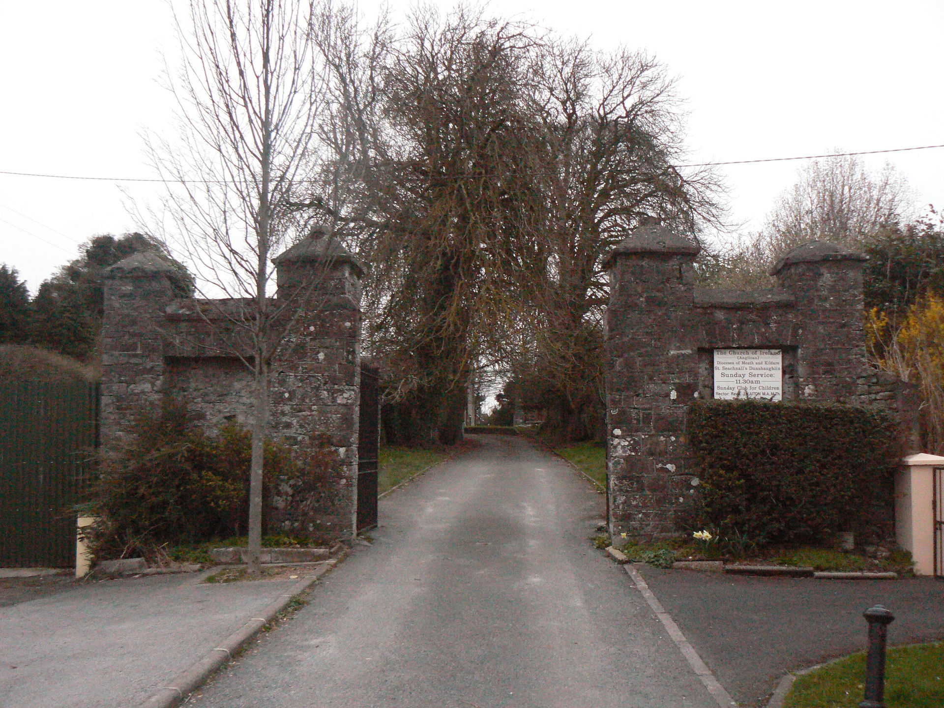 Entrance to Saint Seachnall's Church of Ireland, site of the vi…