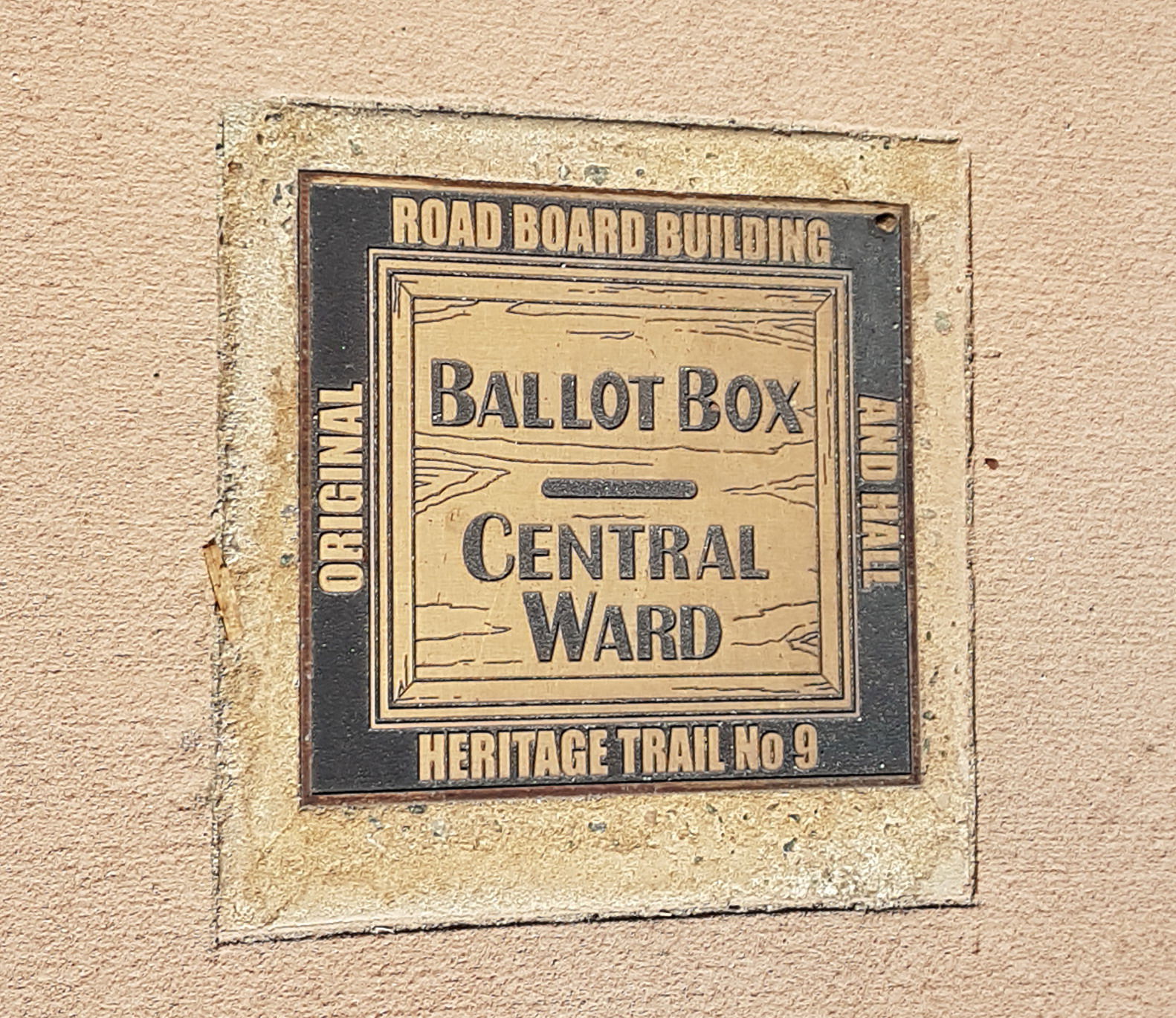 Tile marking the location of the Wanneroo Road Board (later Cit…