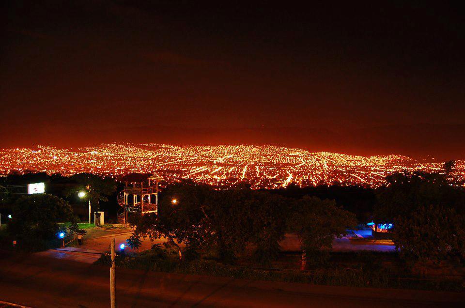 Tuxtla Gutierrez view at night