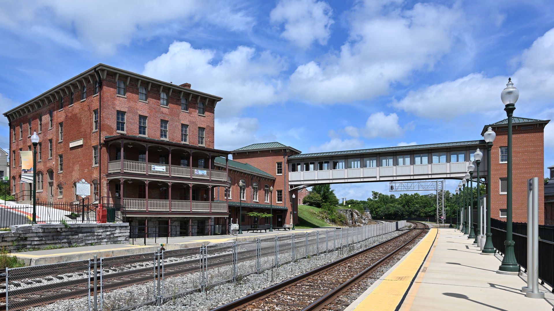 Martinsburg train station services the MARC Brunswick Line and …