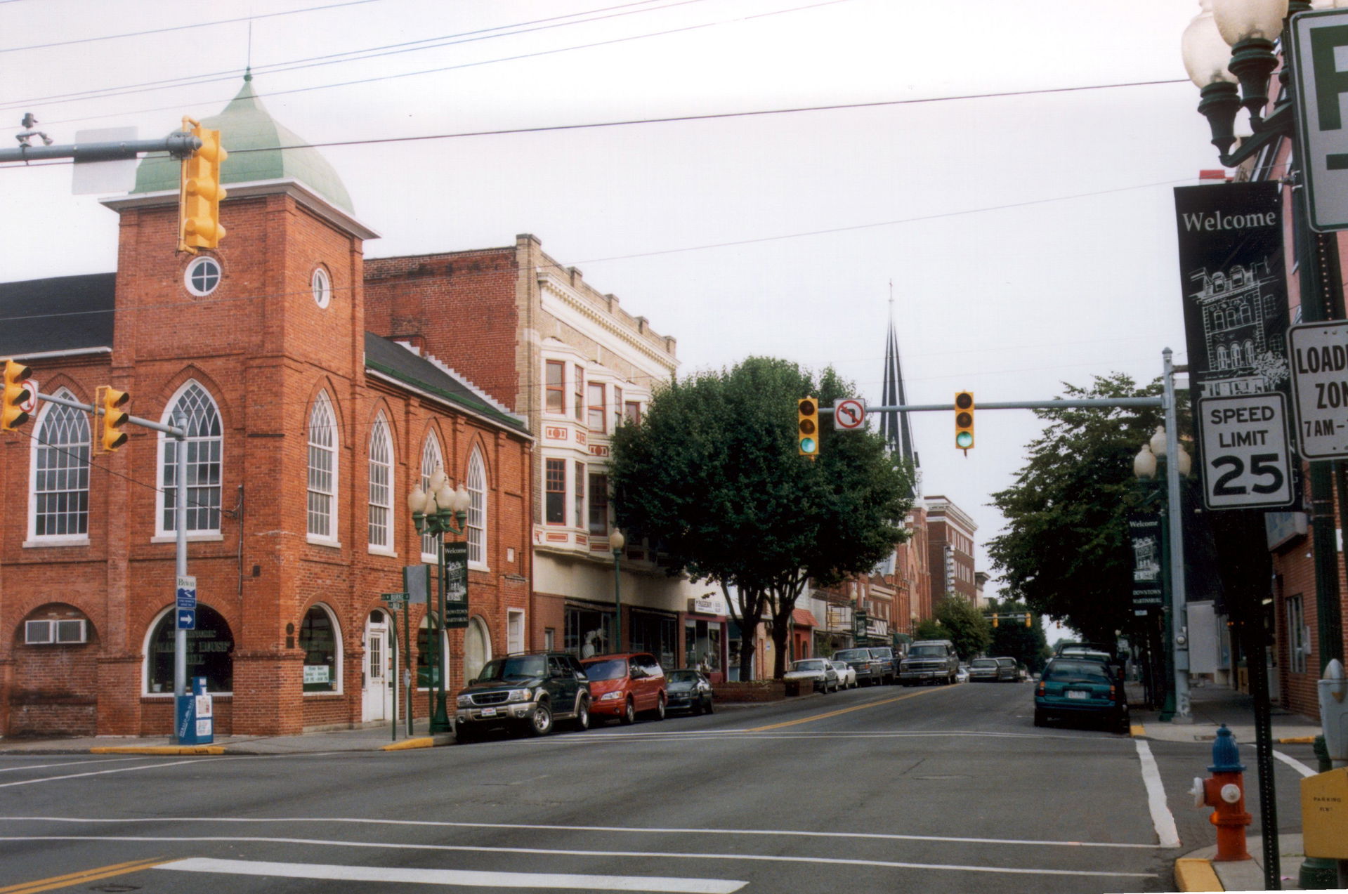 View north along U.S. Route 11, west along West Virginia Route …