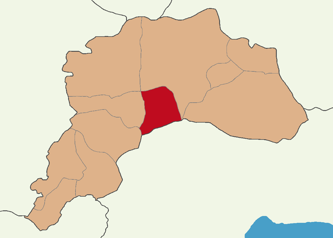 Kemer ilçesinin konumu