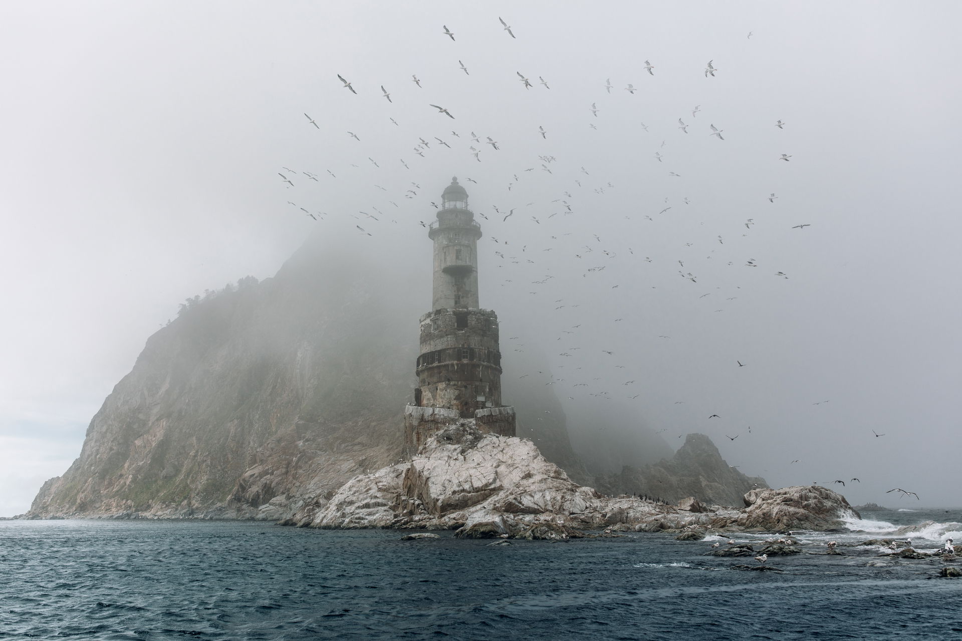 Aniva lighthouse, Sakhalin, Russia