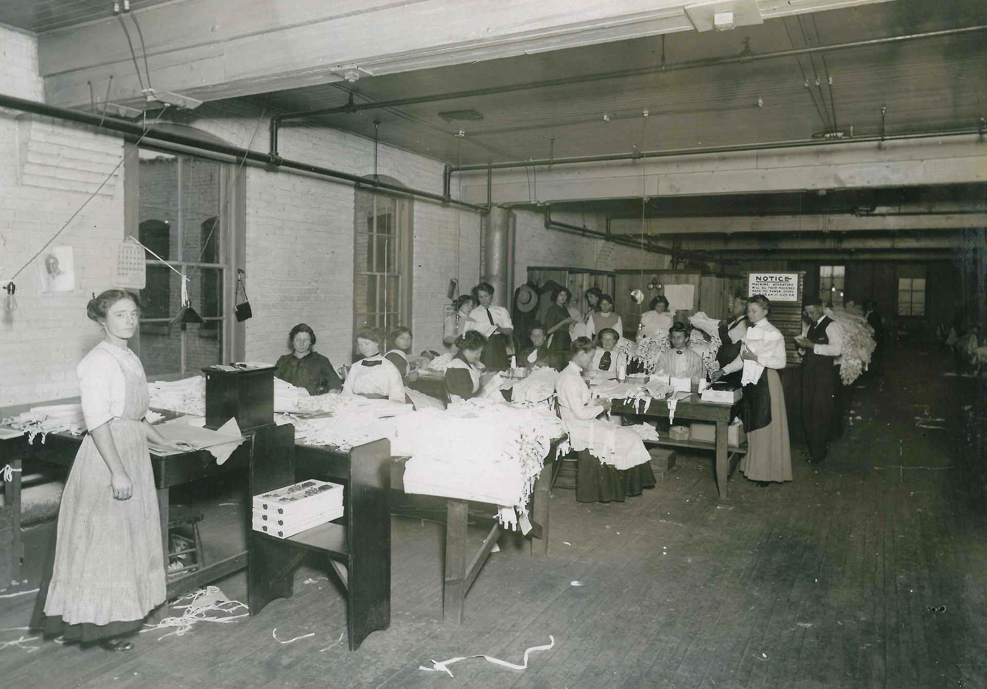 Views of the Kalamazoo Corset Company factory, located at the c…