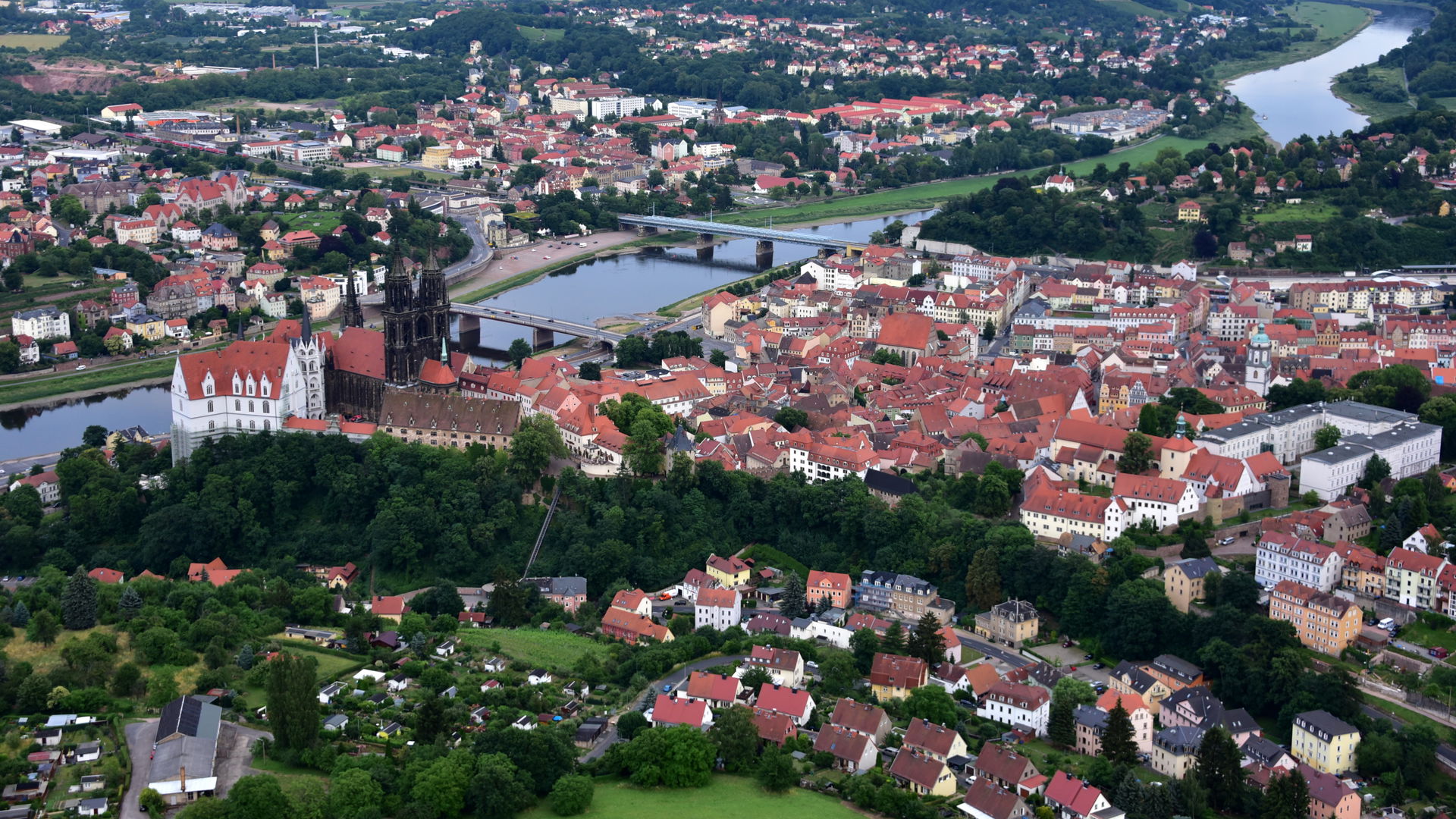 Meißen, Luftaufnahme (2017)