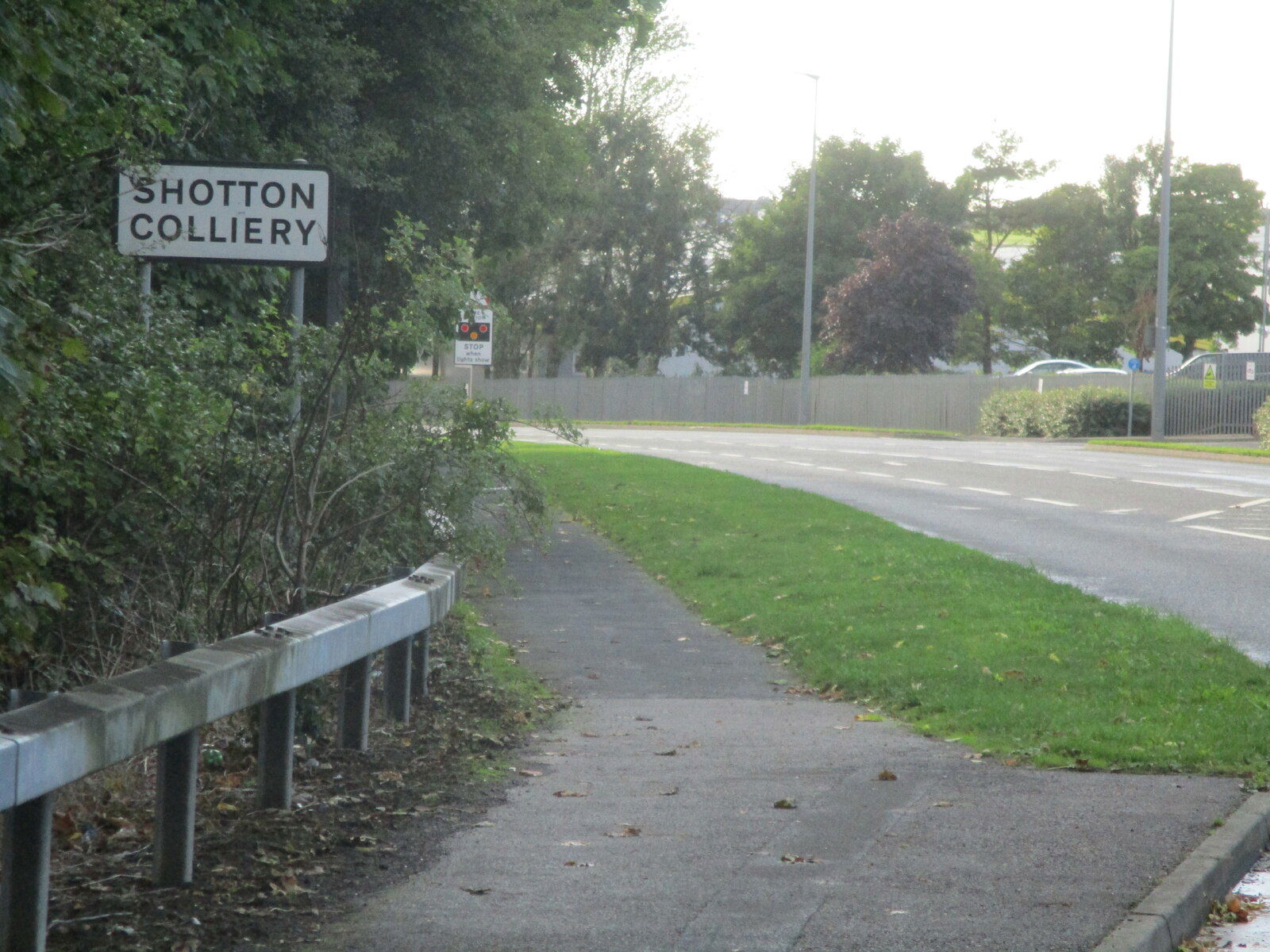 Shotton Colliery sign on Shotton road