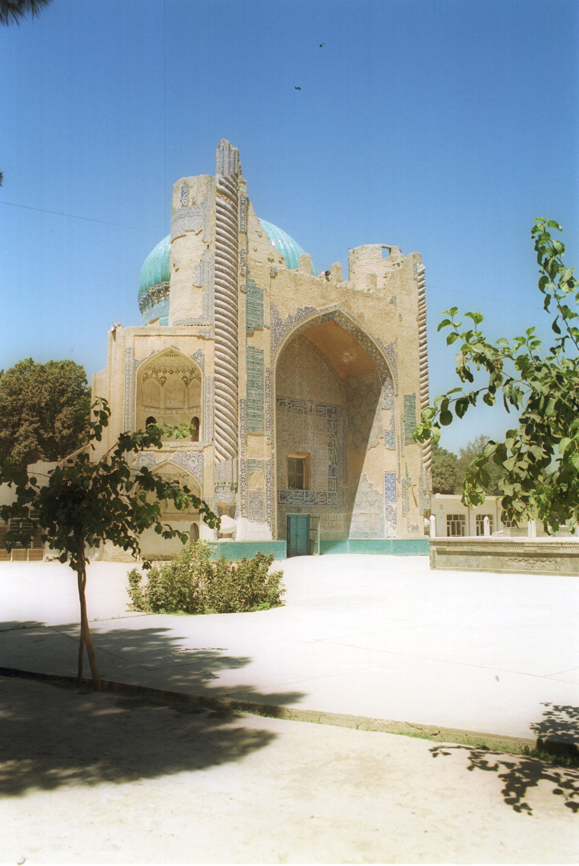 Fifteenth century Green (Sabz) Mosque in Balkh.