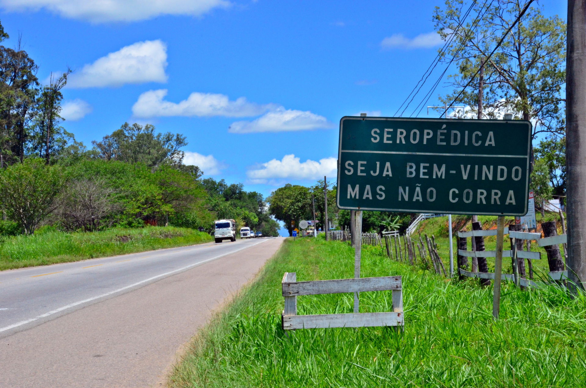 A tão simbólica placa da cidade