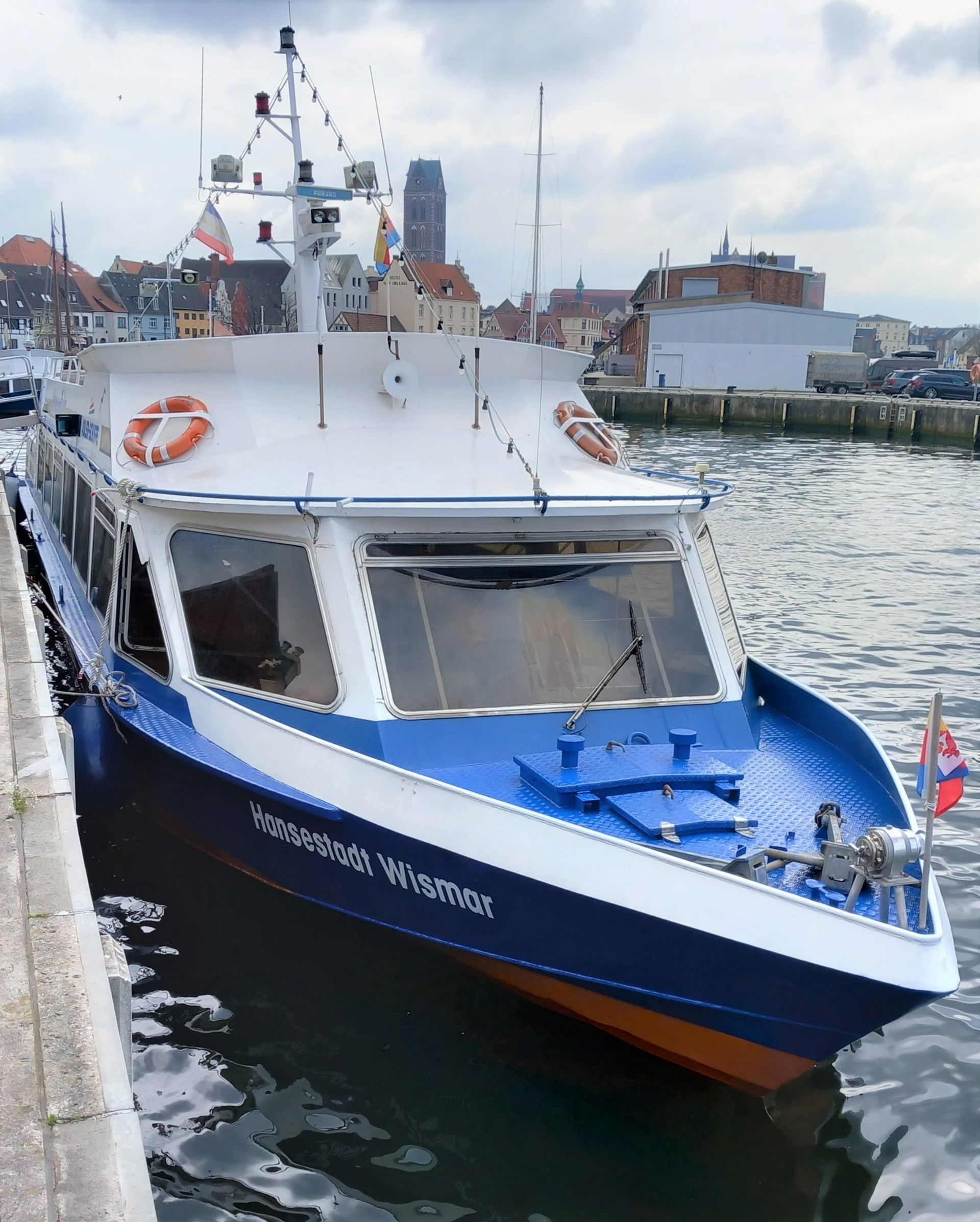 Passenger ship HANSESTADT WISMAR, 1992 built at Kufra Werft, Lü…