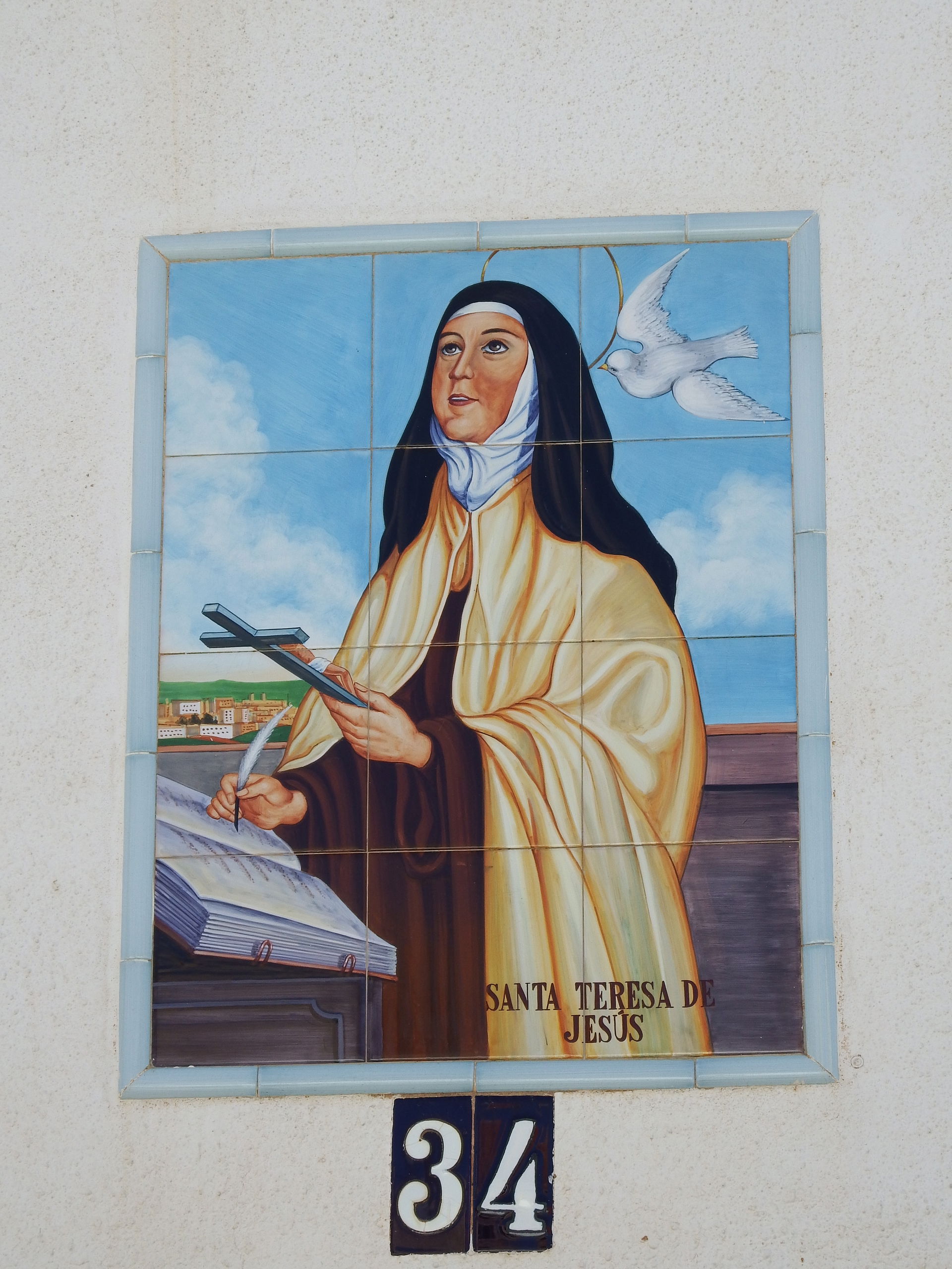 Retablo cerámico en Motilla del Palancar