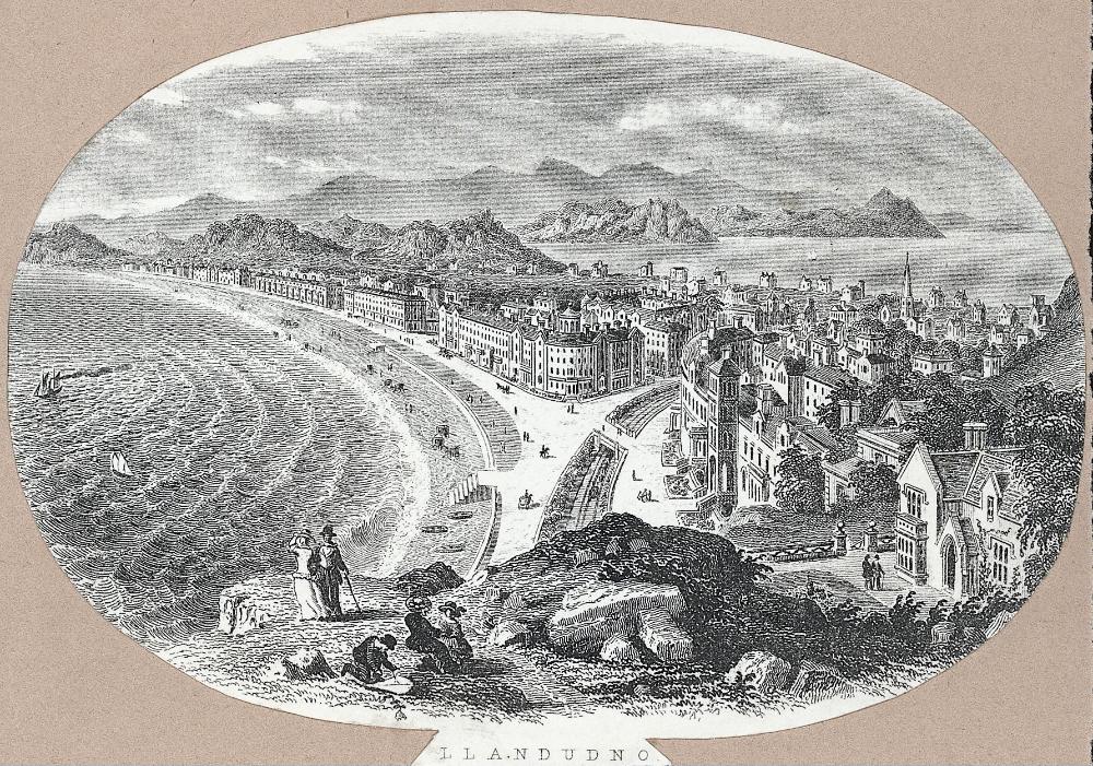 A view along Llandudno Bay from the Great Orme, showing the pro…