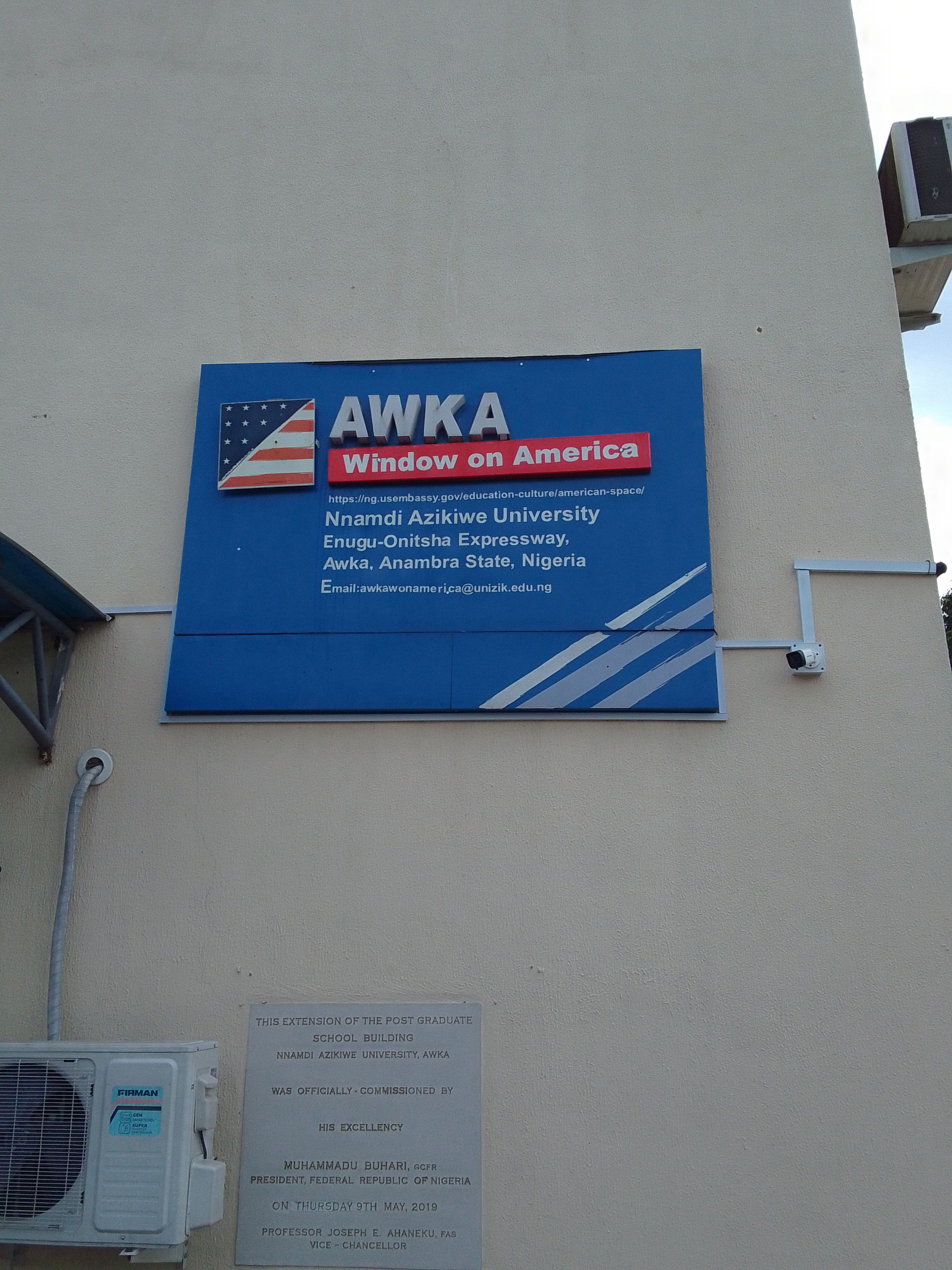 This is Awka Window on America which is an American space in Ni…