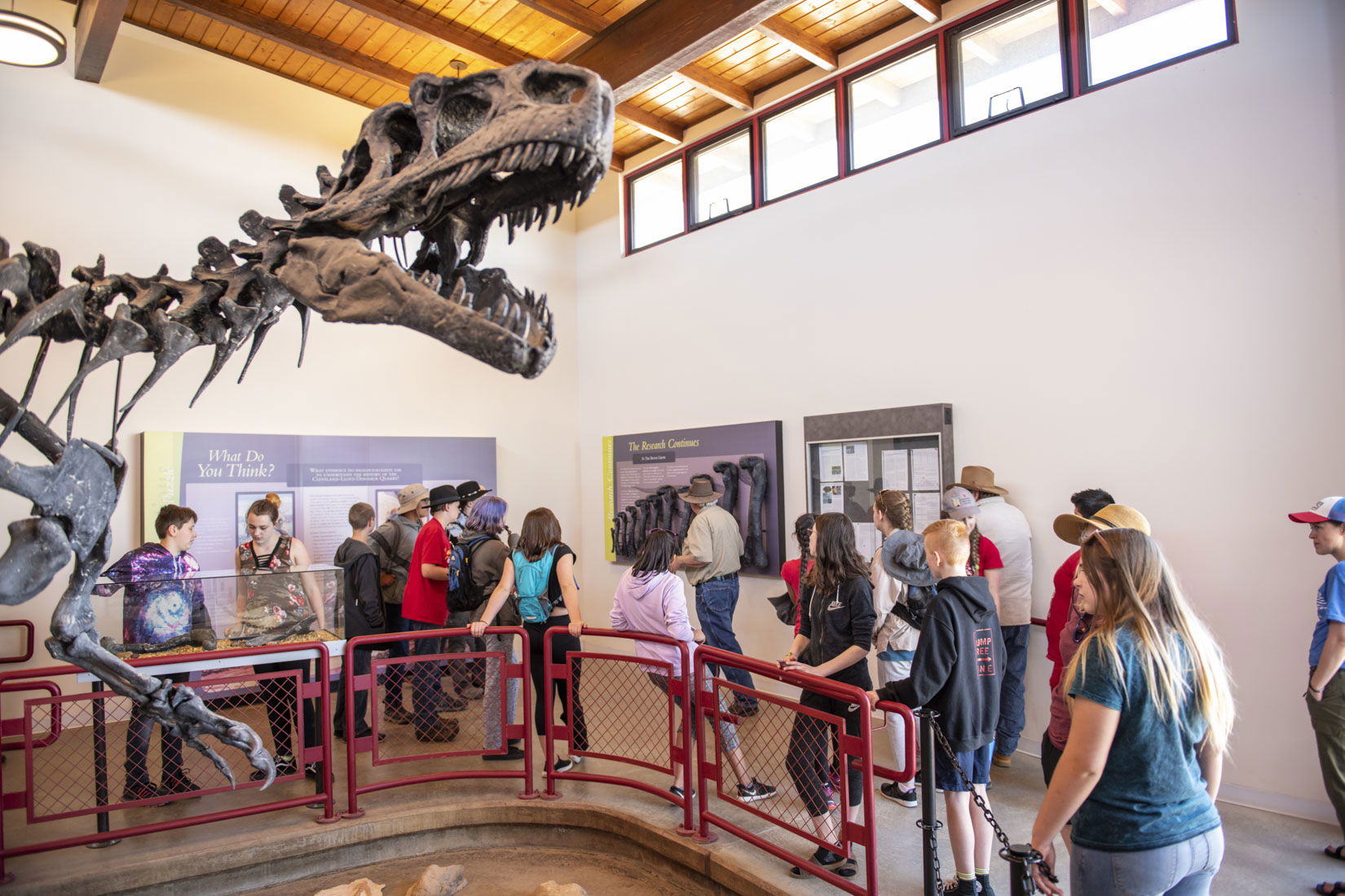 Students enjoyed a tour of the Cleveland-Lloyd Dinosaur Quarry …