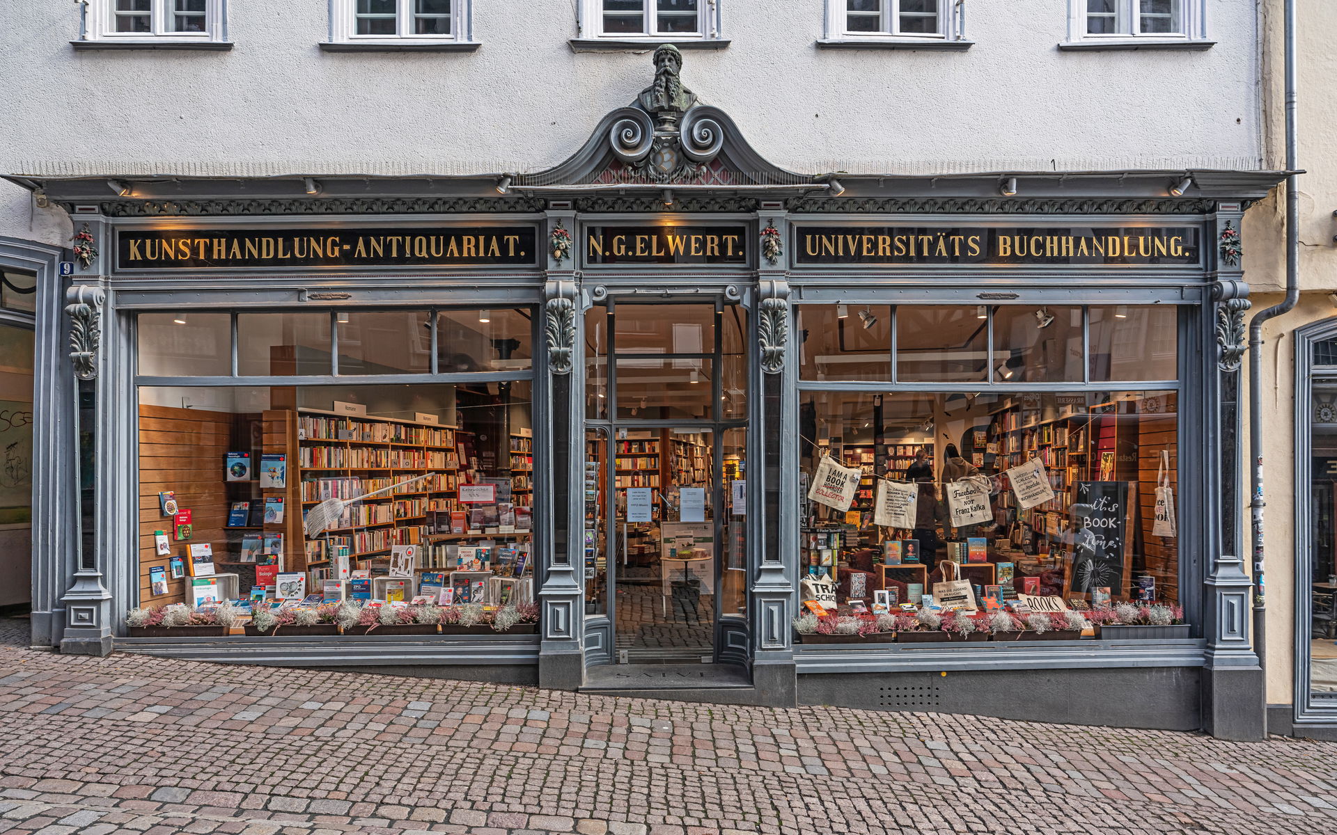 Bookstore N.G.Elwert at Reitgasse 9 in Marburg, Hesse, Germany