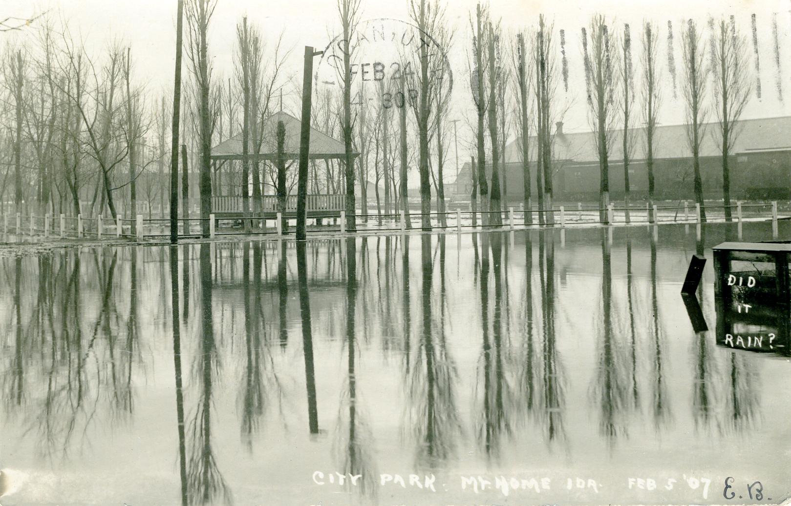 Image Title: Mountain Home flood
Date: February 5, 1907
Place: …