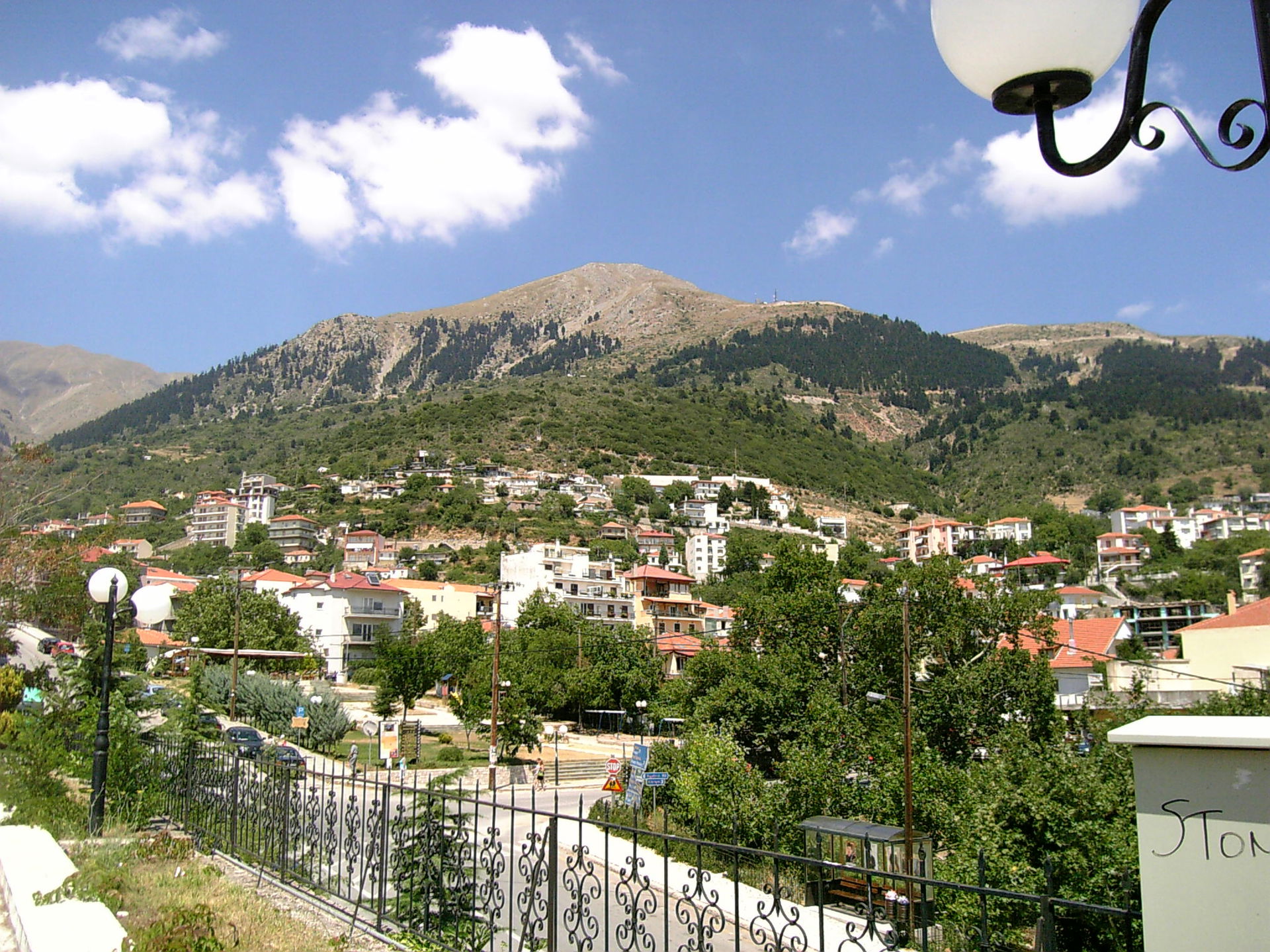 View of Karpenisi, in Evritania prefecture, Greece