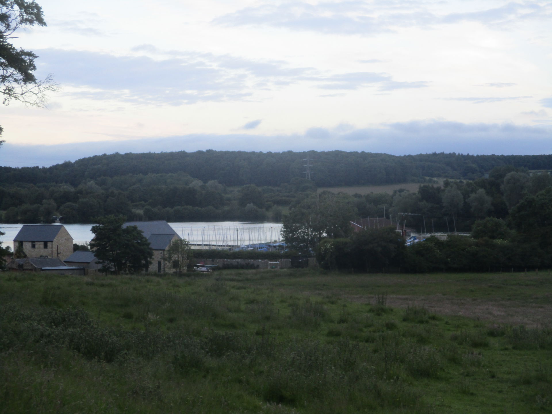Farnham Lake seen from Farnham Lane, Farnham, North Yorkshire. …