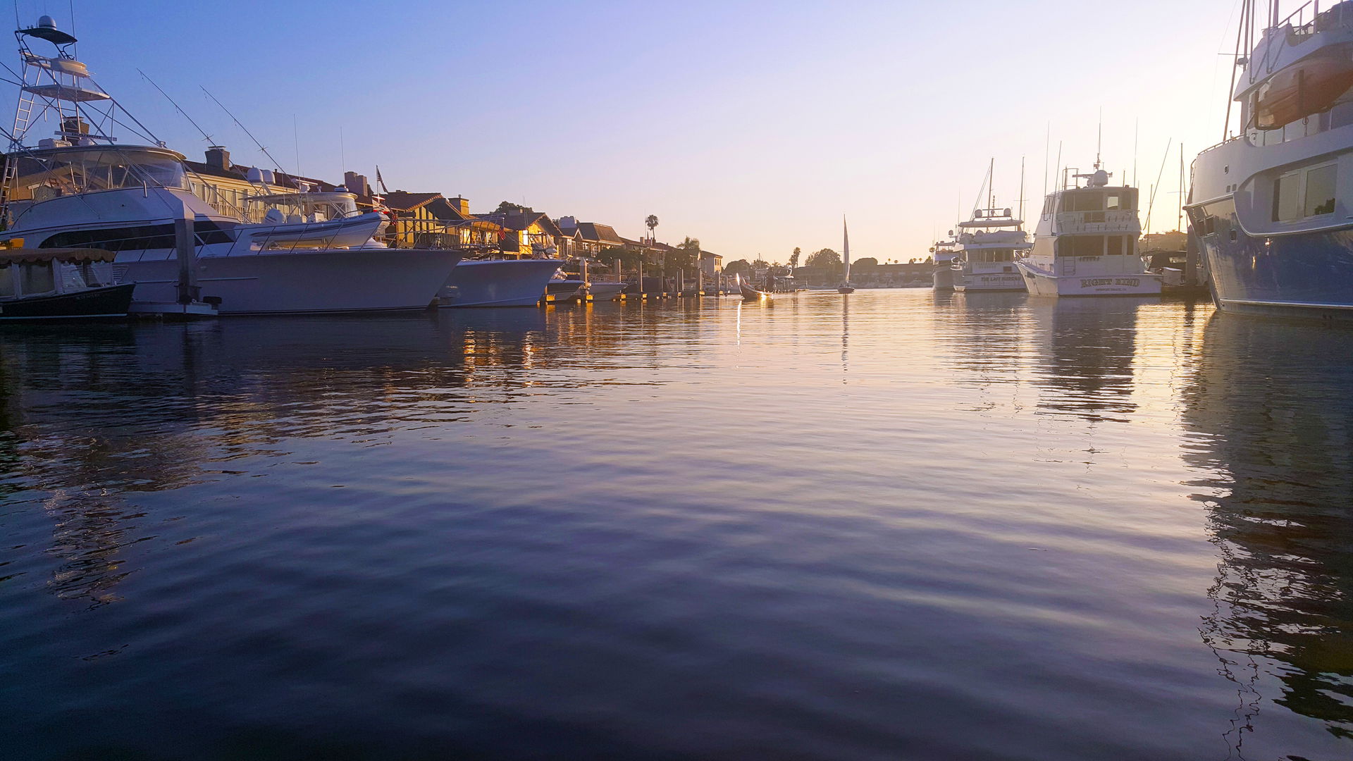 The waterway in the North Channel of Linda Isle on a summer sun…