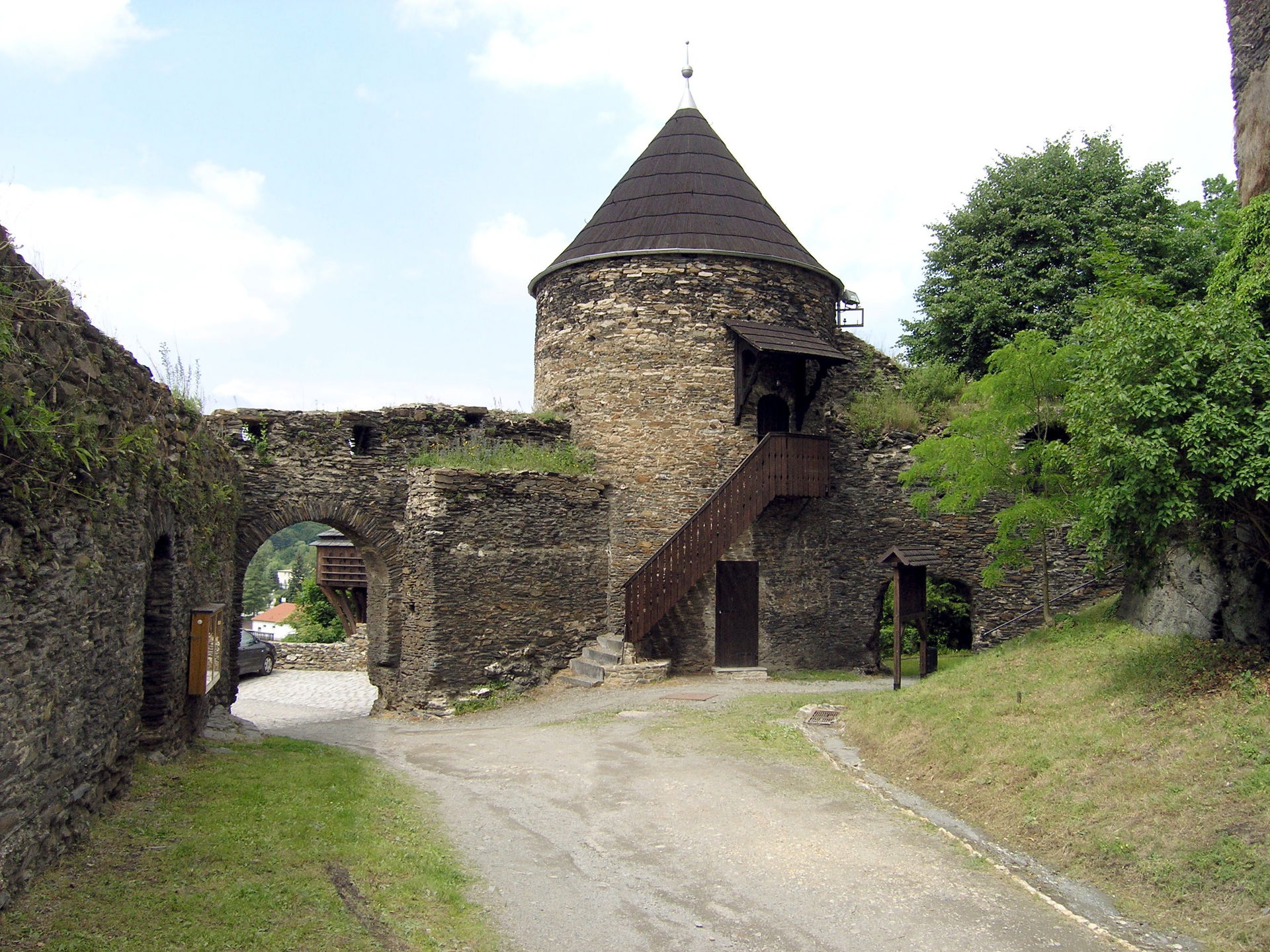 castle ruin of Elsterberg in Saxony