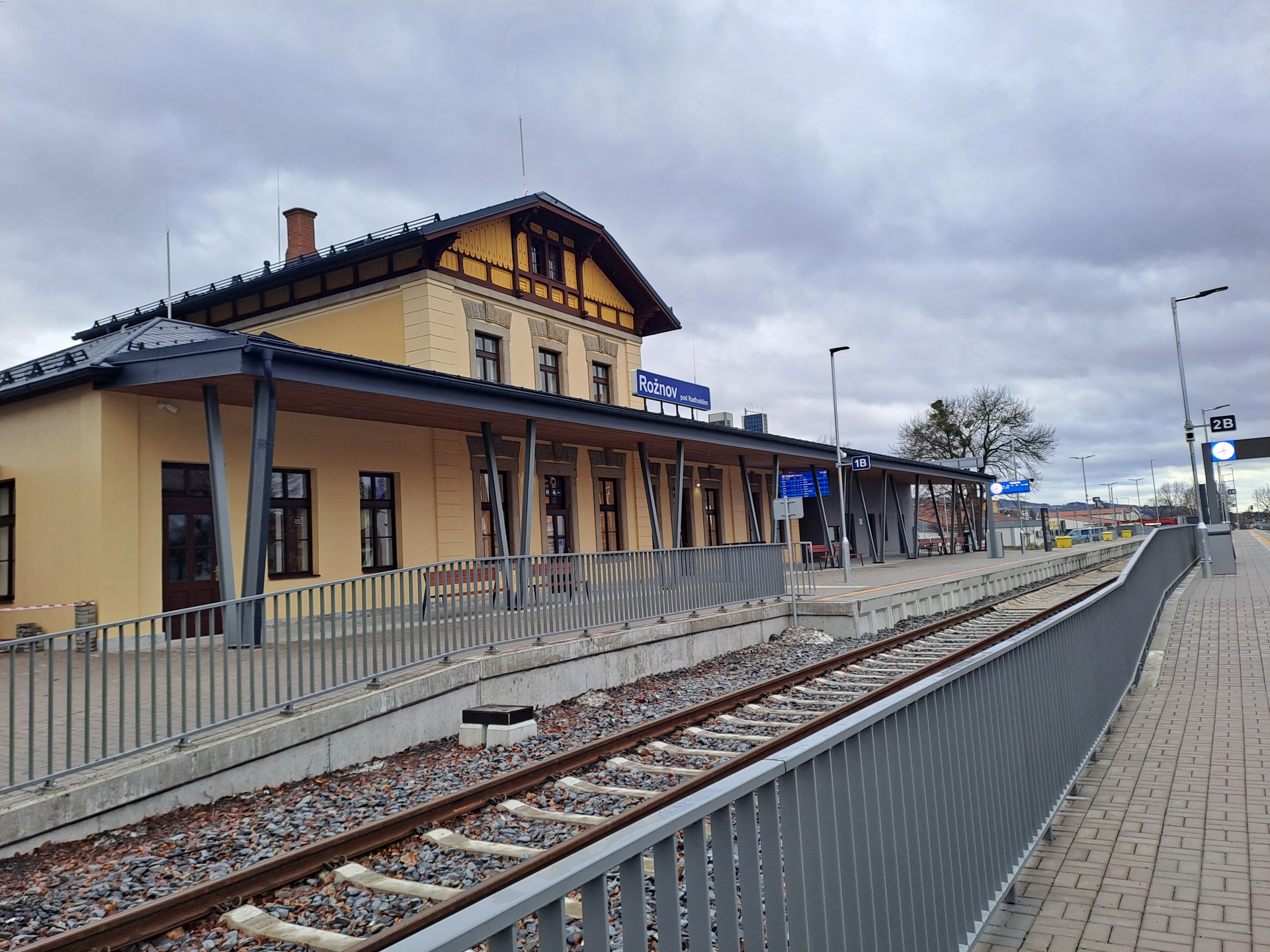 The Rožnov pod Radhoštěm train station after reconstruction in …