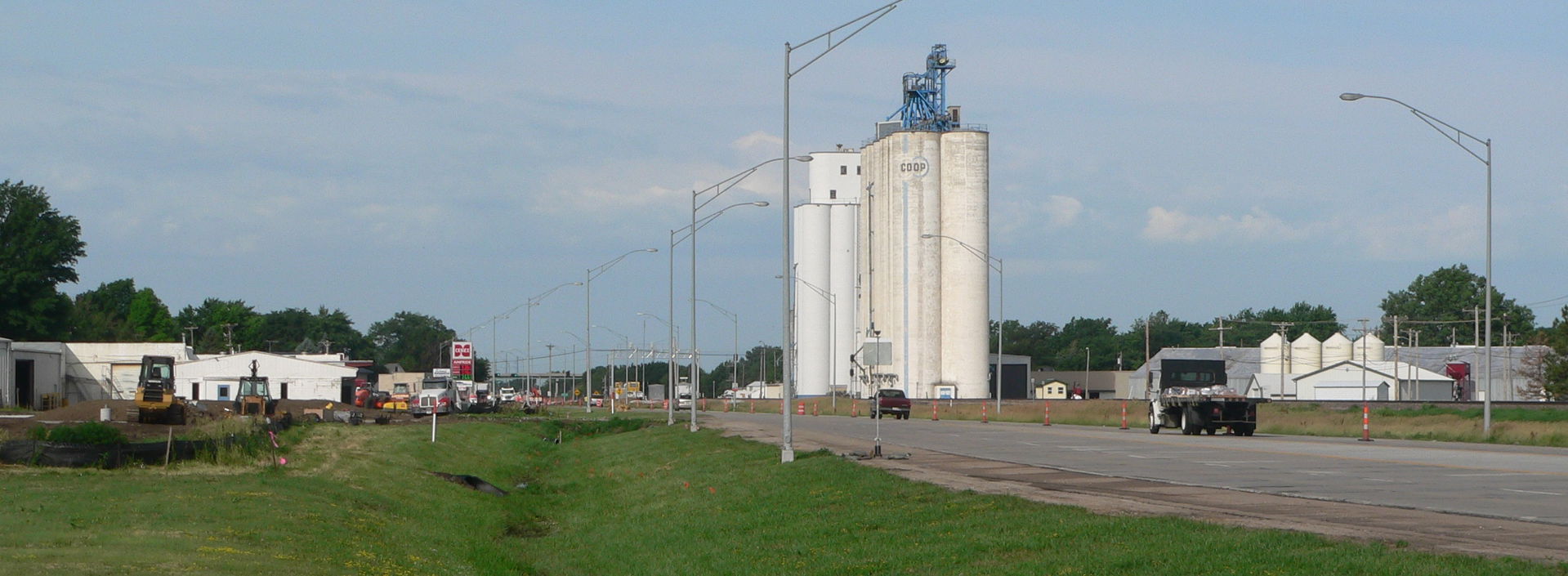 Waverly, Nebraska, seen from the northeast along U.S. Highway 6.