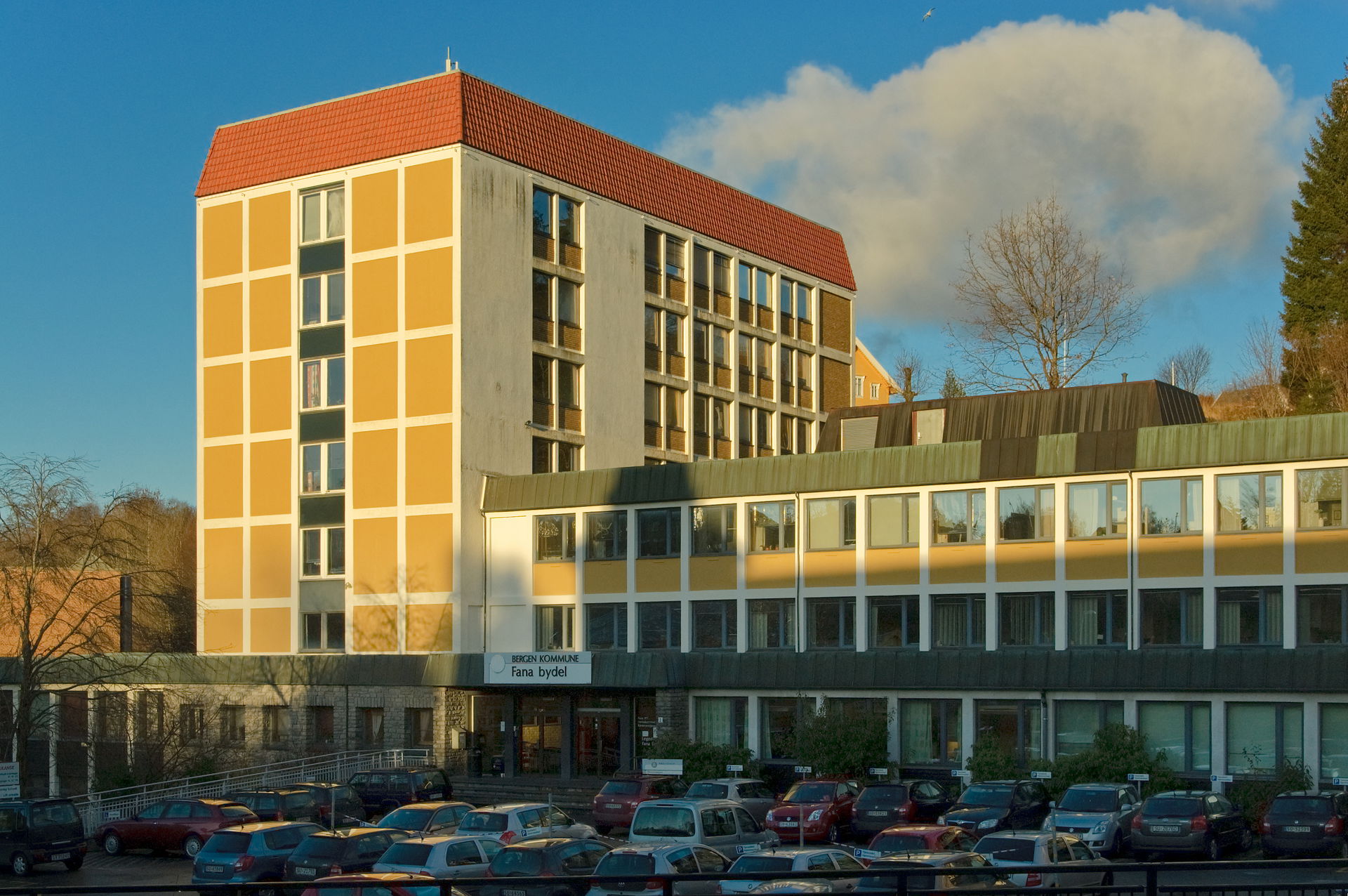 Administration building of Fana borough in the city of Bergen, …