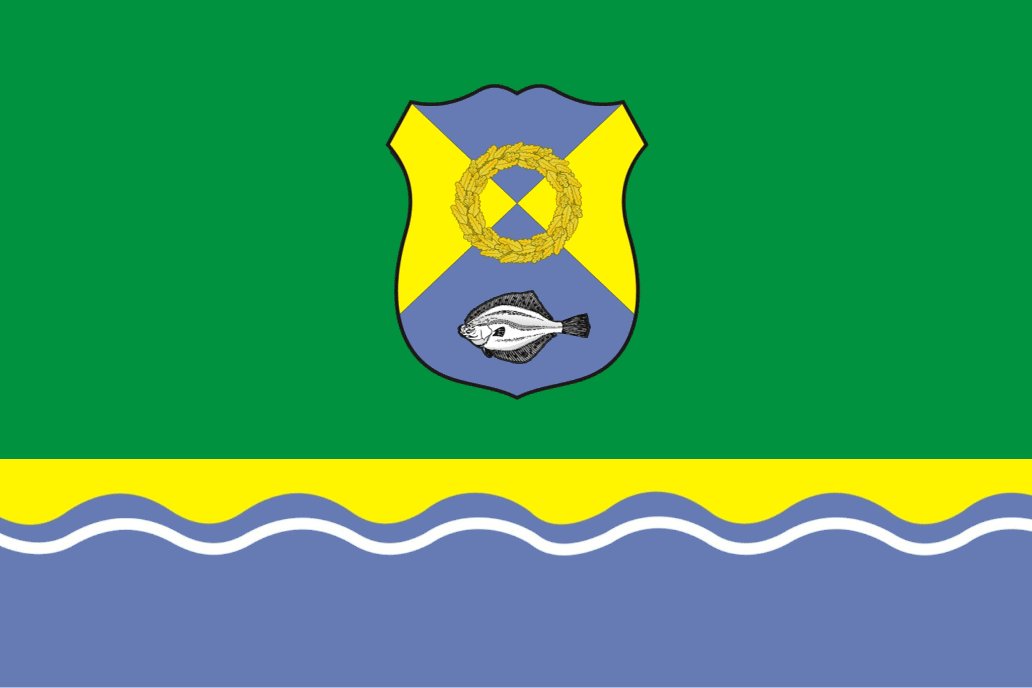 Flag of Zelenogradsk, Kaliningrad Region, Russia