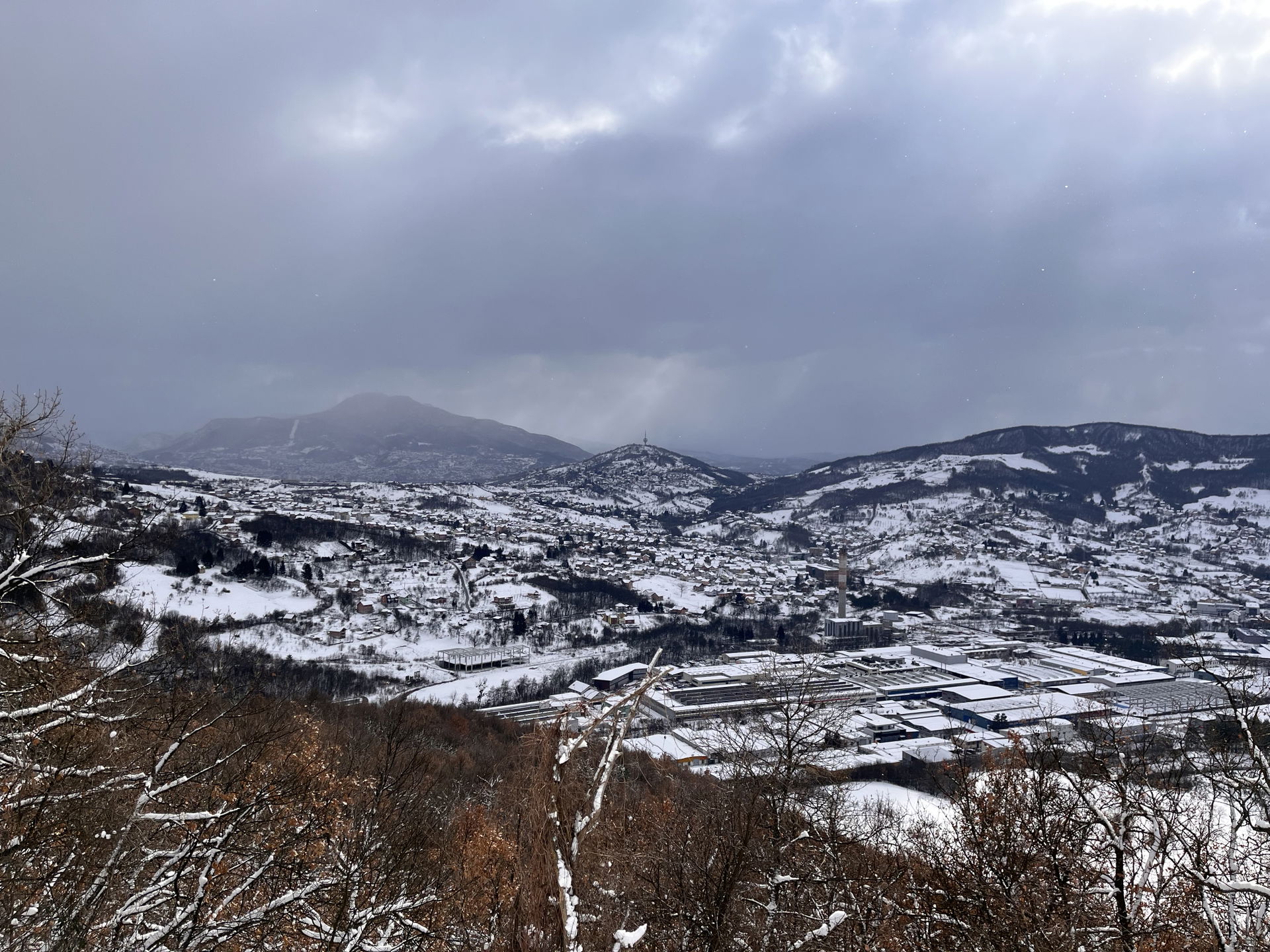 Hum and Trebević from Vogošća