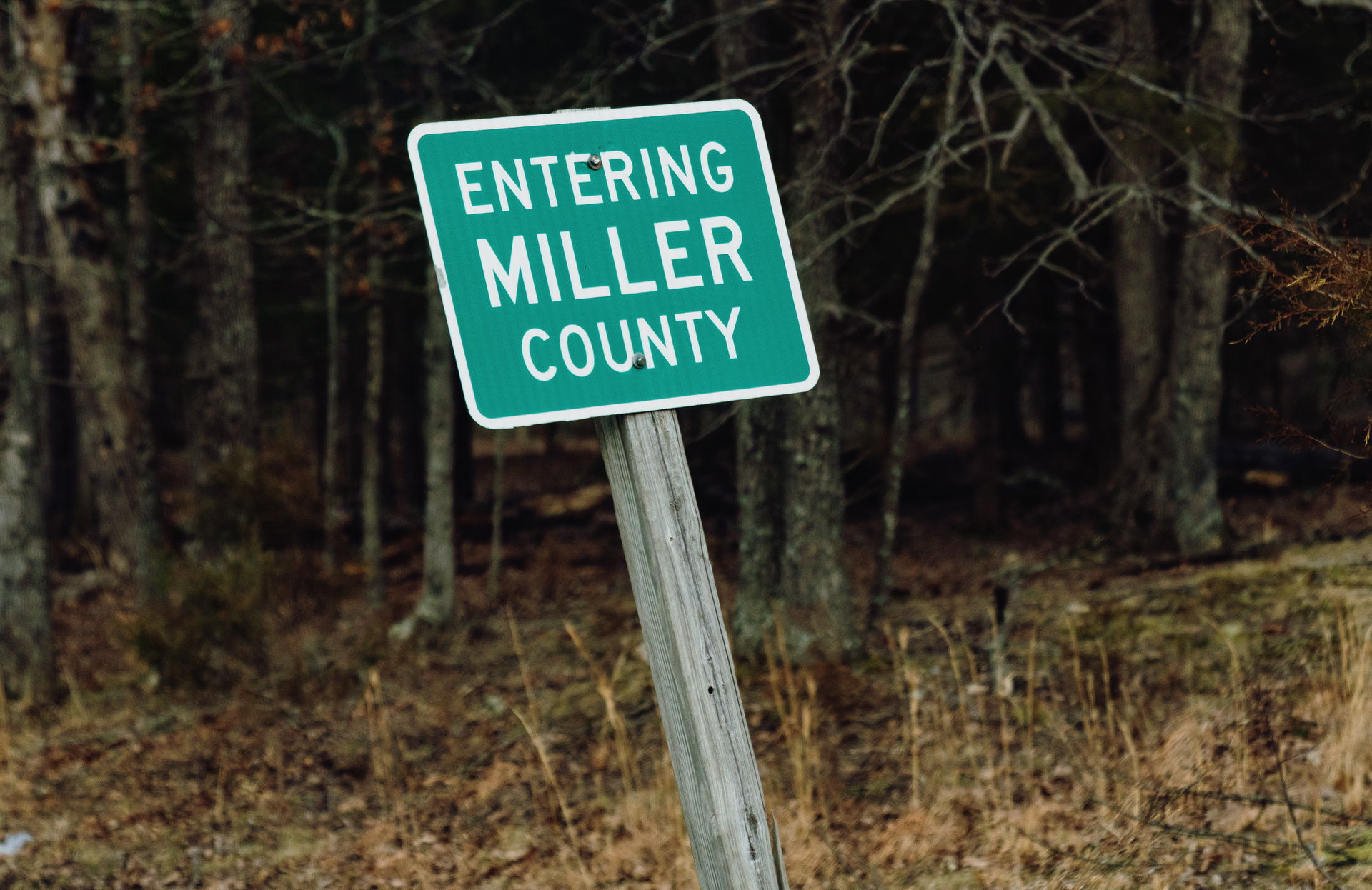 Entering Miller County, Missouri - a welcome sign denotes the c…