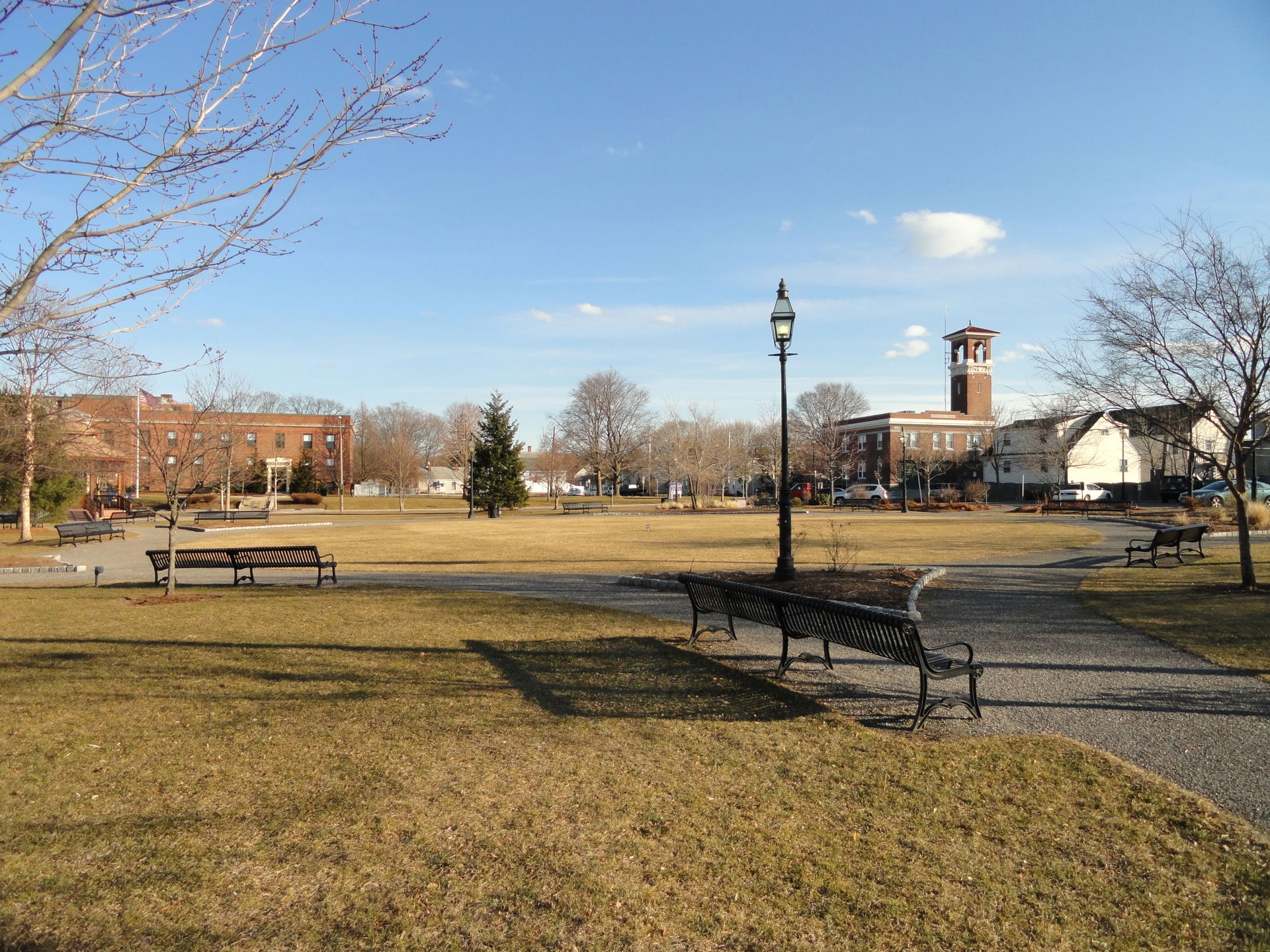 Stoneham Town Common, Stoneham, Massachusetts, USA.