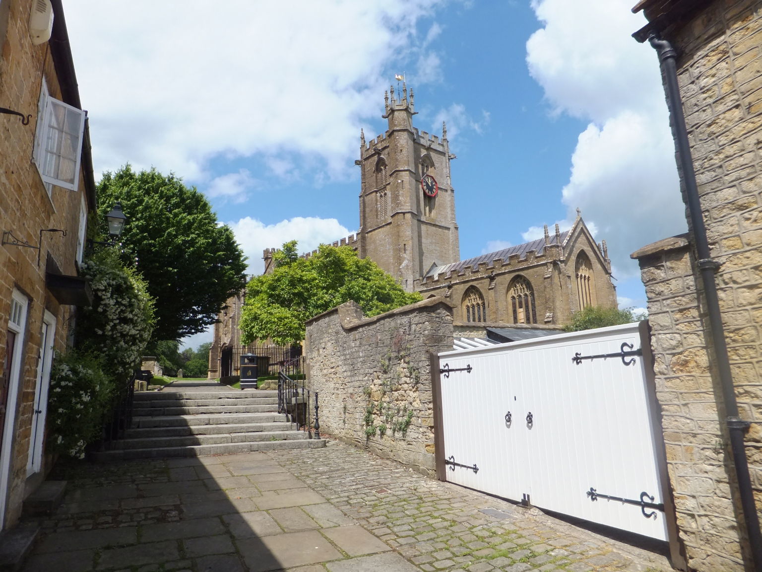 Steps to Crewkerne church
